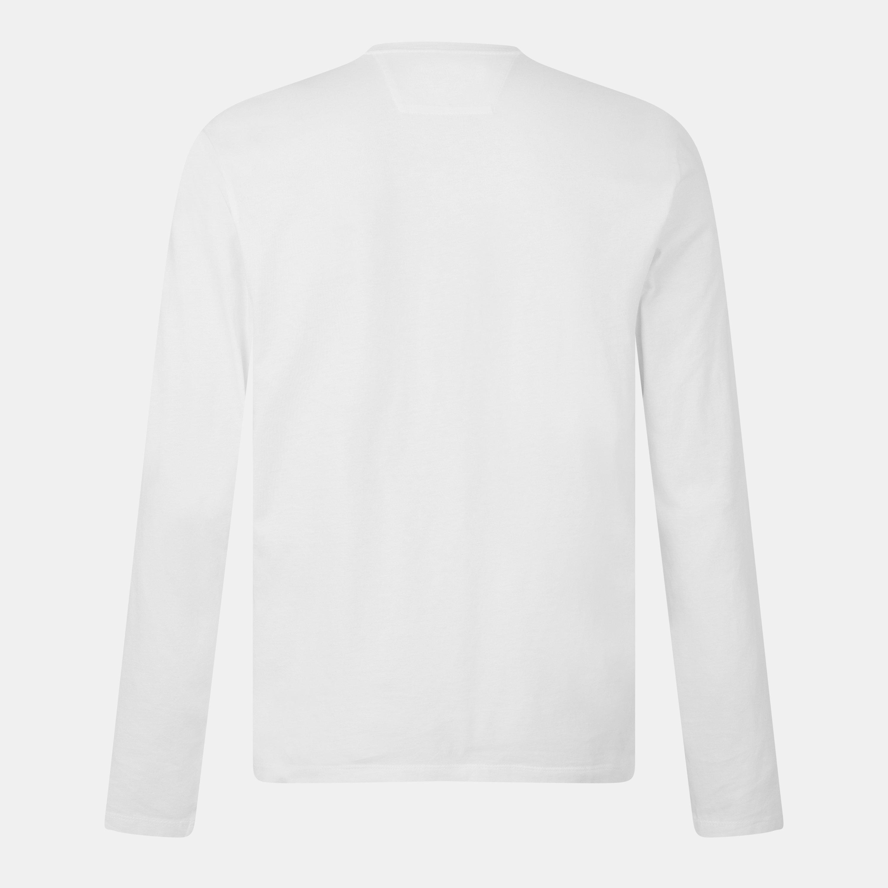 Gauze White 103 - CP Company - Men's Cotton Long Sleeve Crew Neck T-Shirt - 2