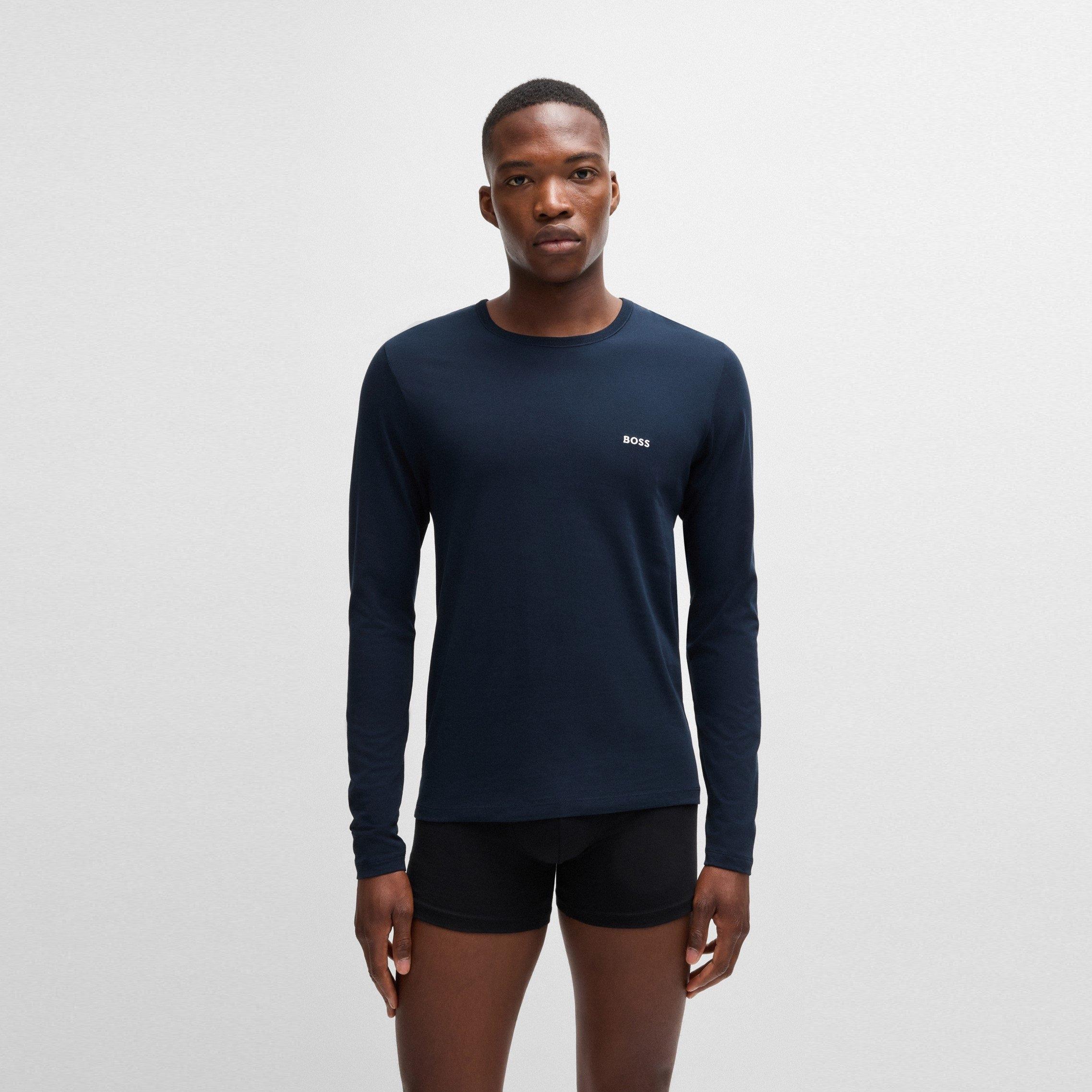 Wht/Nvy/Blk 990 - Boss - Long Sleeved Logo T-Shirt 3-Pack - 2