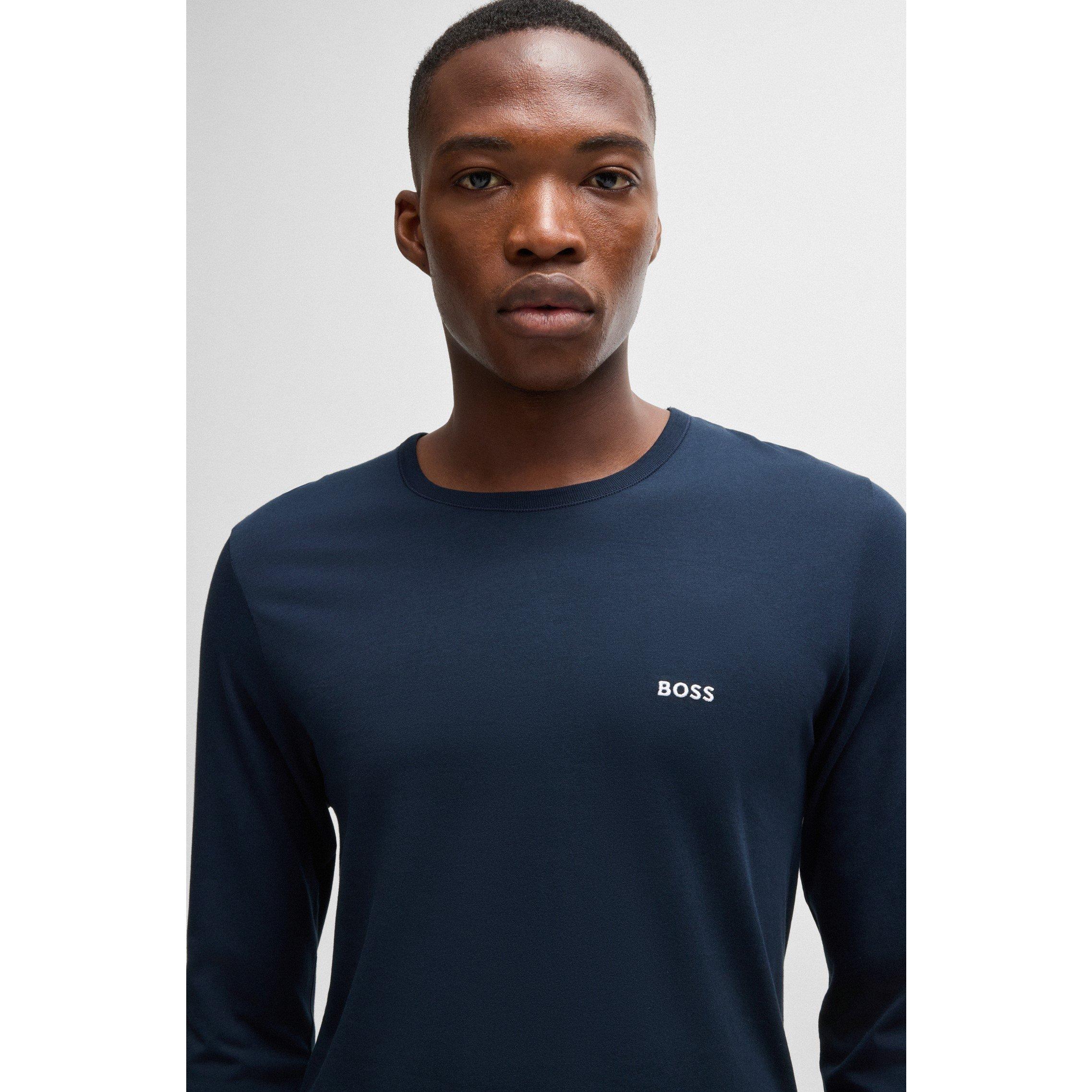 Wht/Nvy/Blk 990 - Boss - Long Sleeved Logo T-Shirt 3-Pack - 5