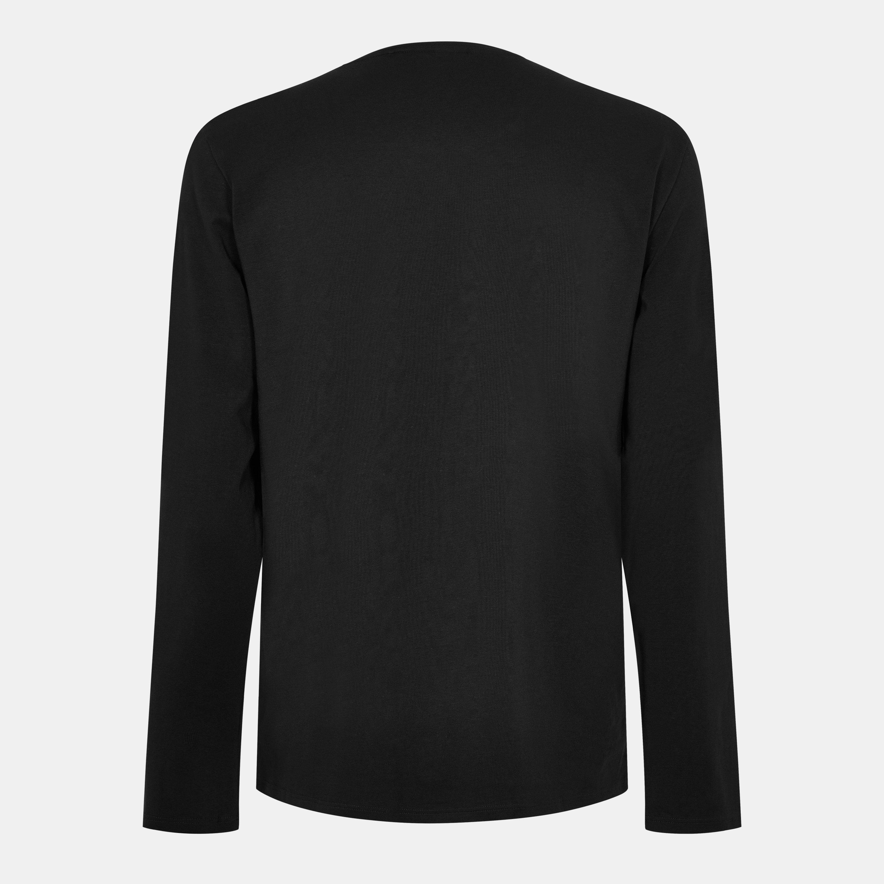 Black 001 - Boss - Boss Unique Ls-Shirt 10259900 02 - 2