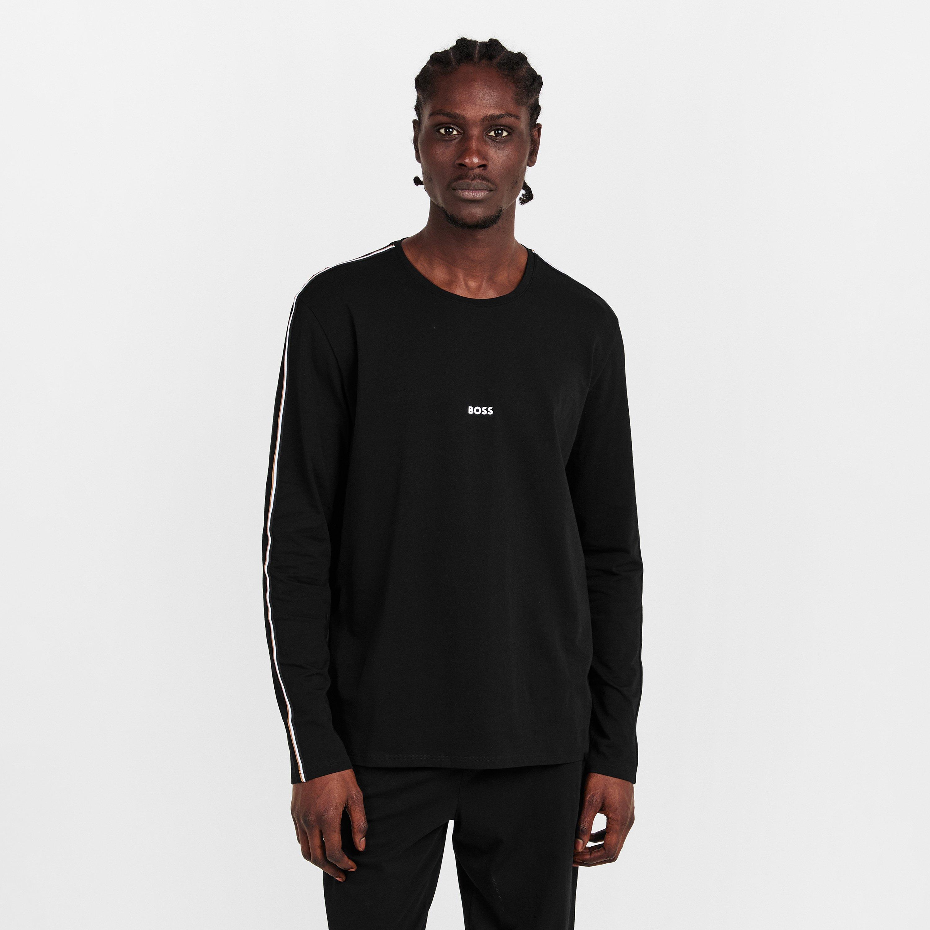 Black 001 - Boss - Boss Unique Ls-Shirt 10259900 02 - 3