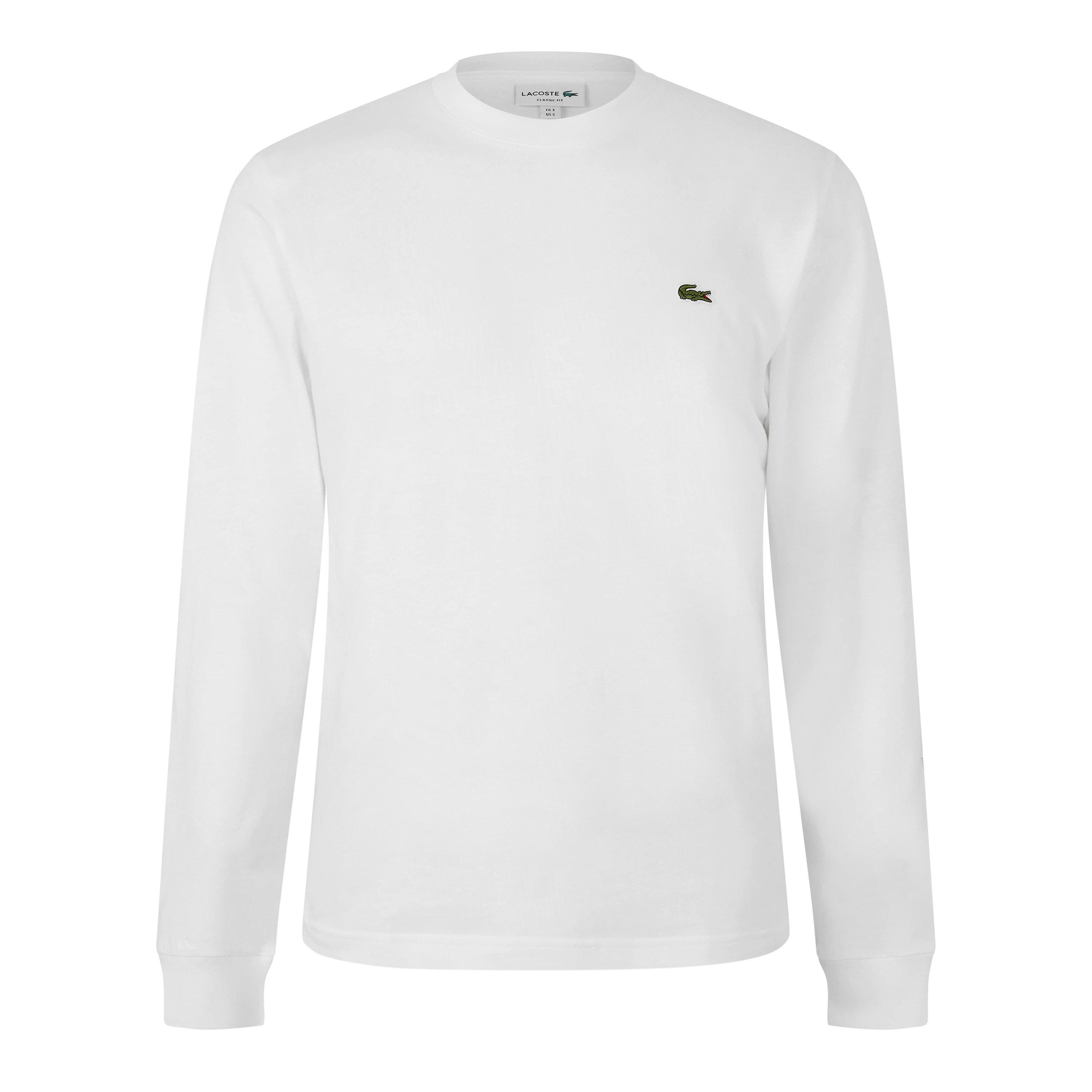 Lacoste Men's Long Sleeve T-Shirt - White 001 - M