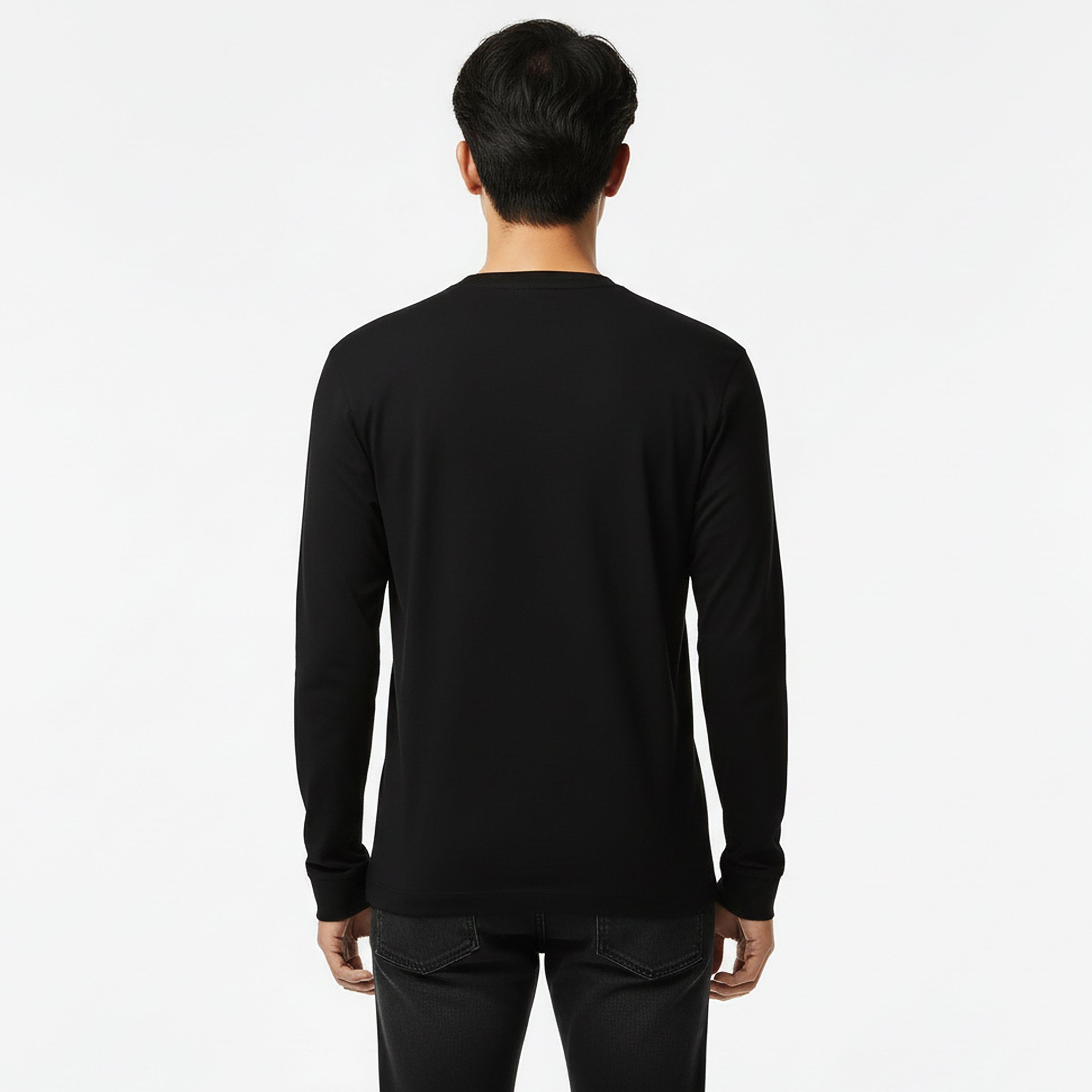 Noir 031 - Lacoste - Men's Long Sleeve T-Shirt - 4