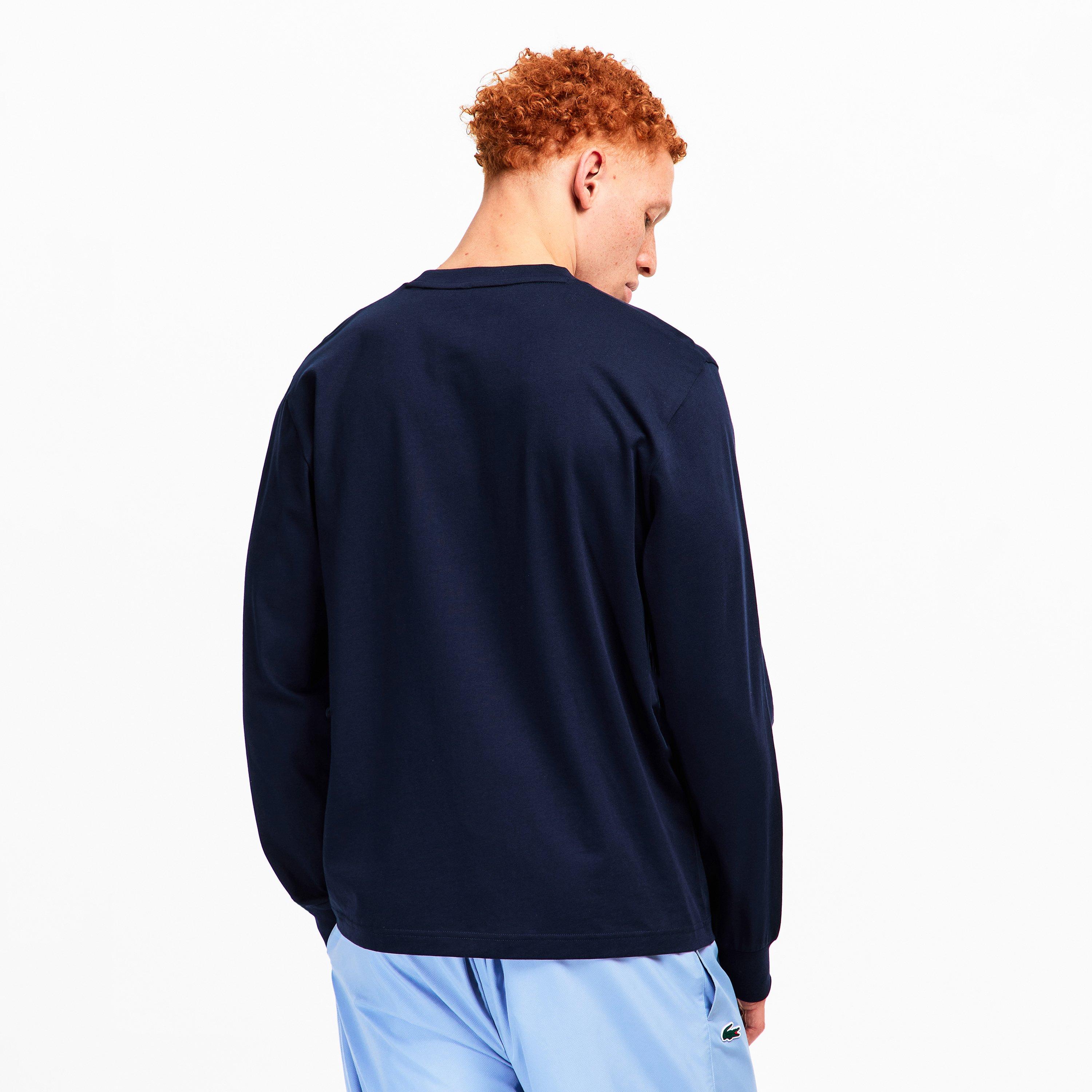 Navy 166 - Lacoste - Men's Long Sleeve T-Shirt - 4