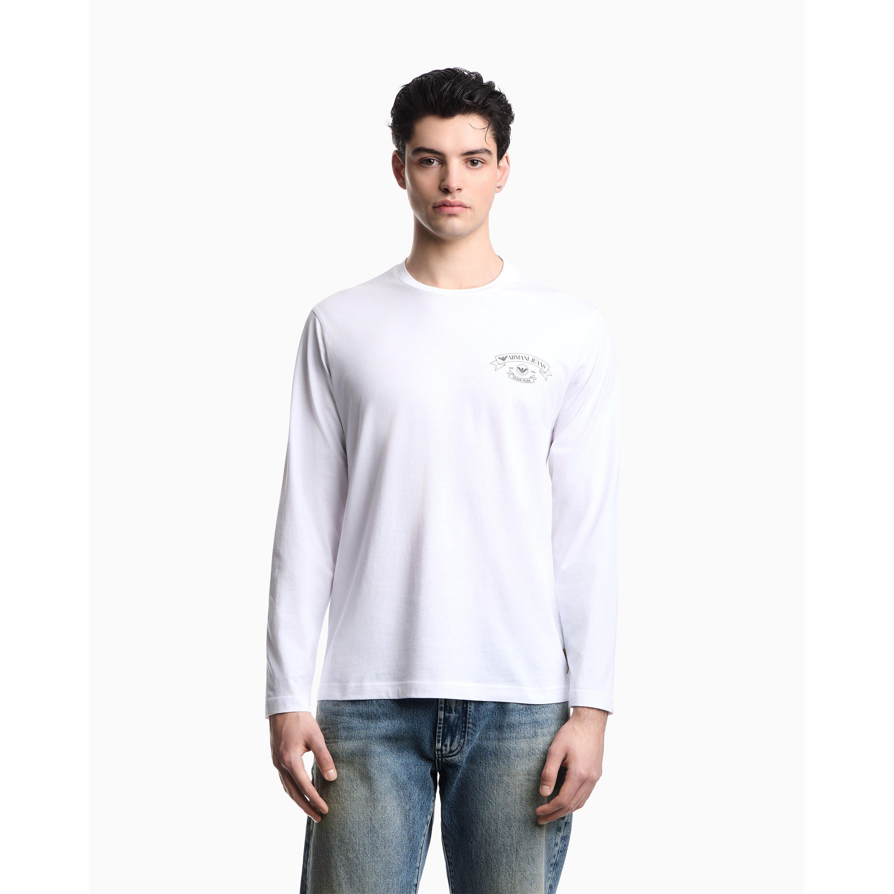 Black - Emporio Armani - Men's Long Sleeve T-Shirt - 3