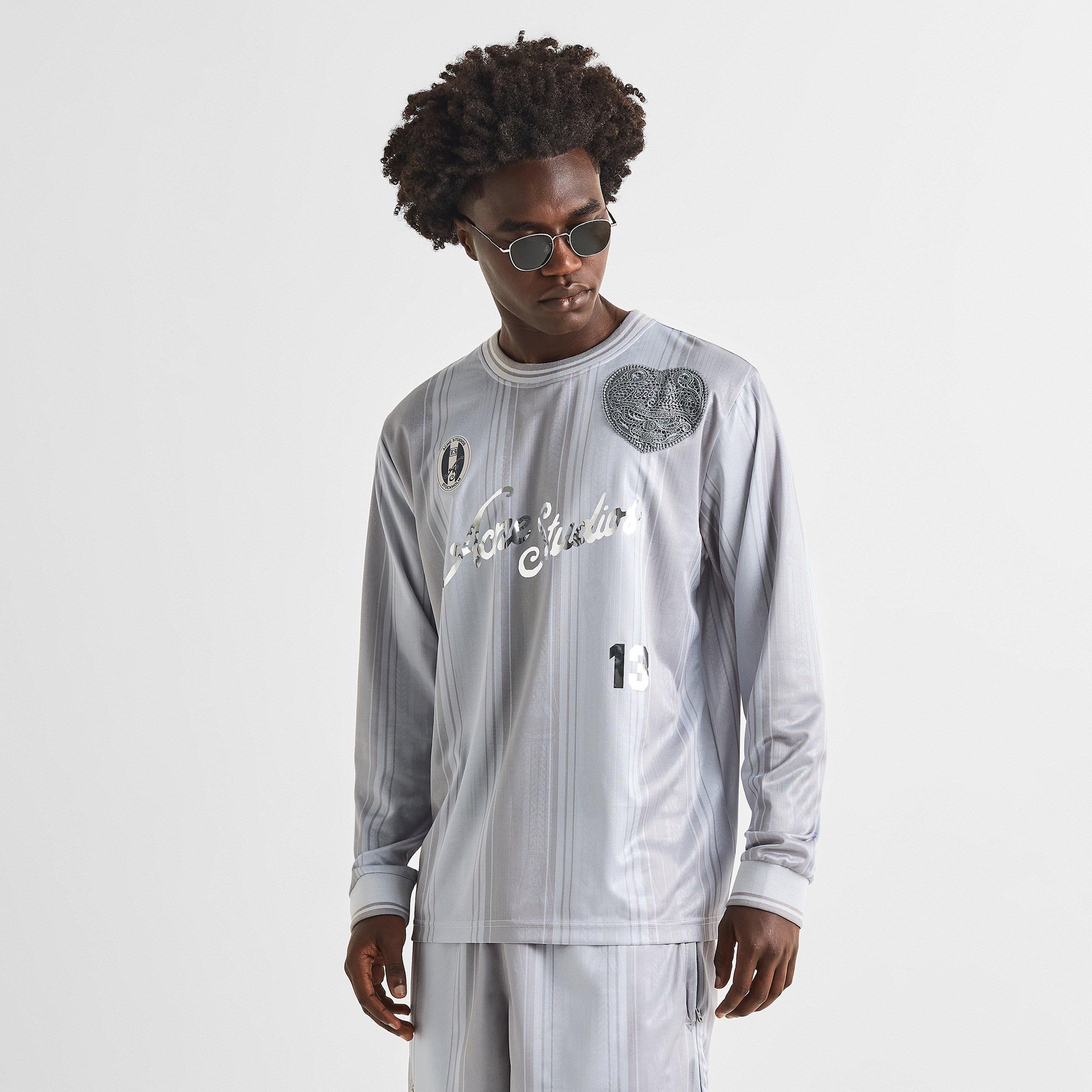 Grey - Acne Studios - Men's Long Sleeve T-Shirt - 3