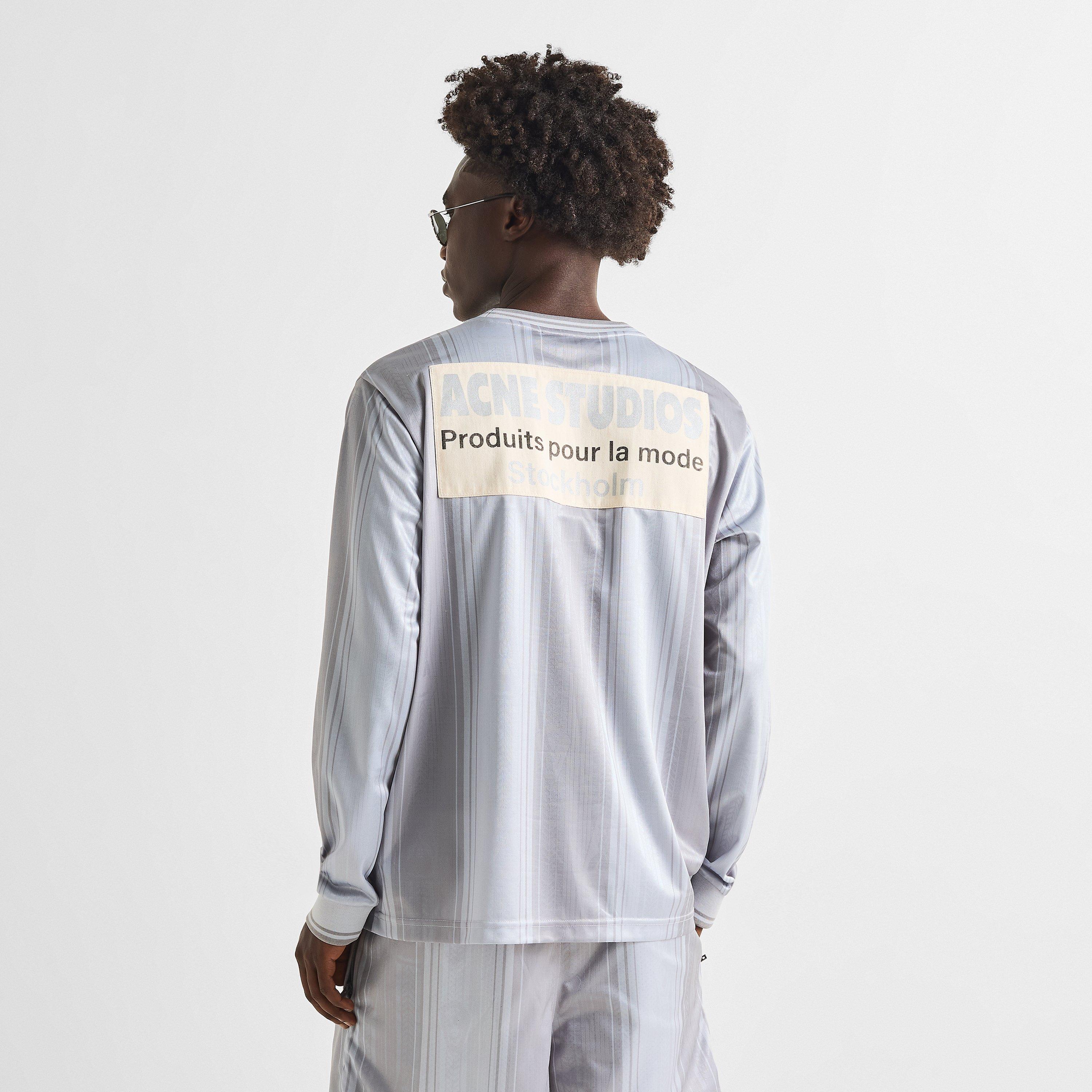 Grey - Acne Studios - Men's Long Sleeve T-Shirt - 4