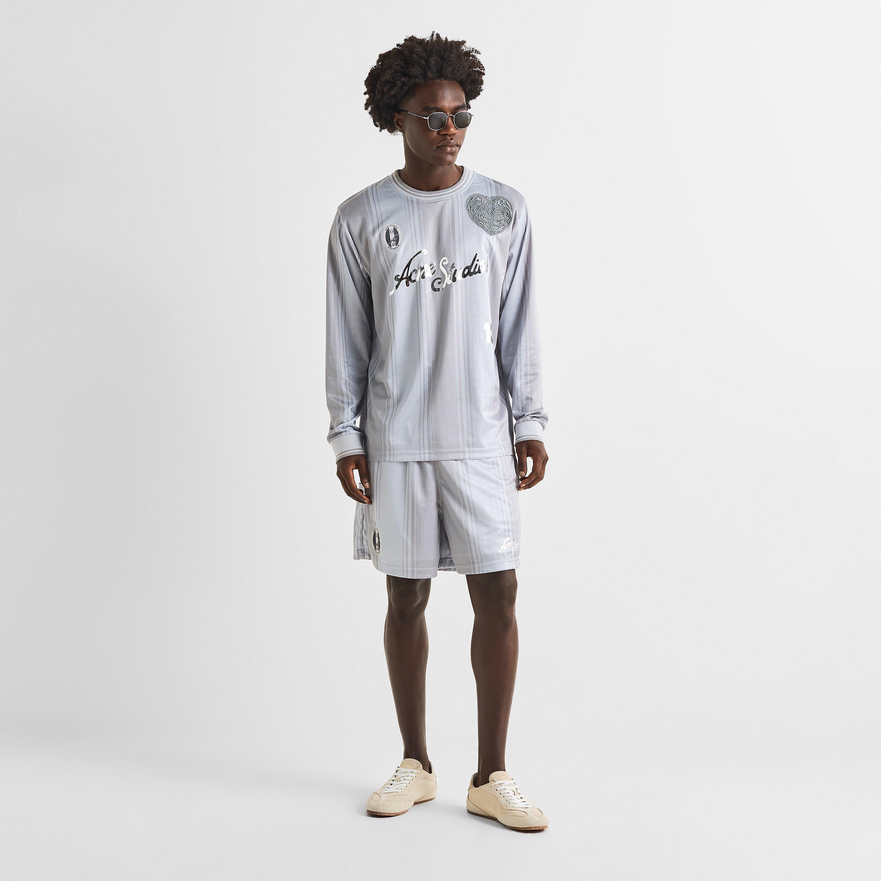 Grey - Acne Studios - Men's Long Sleeve T-Shirt - 6
