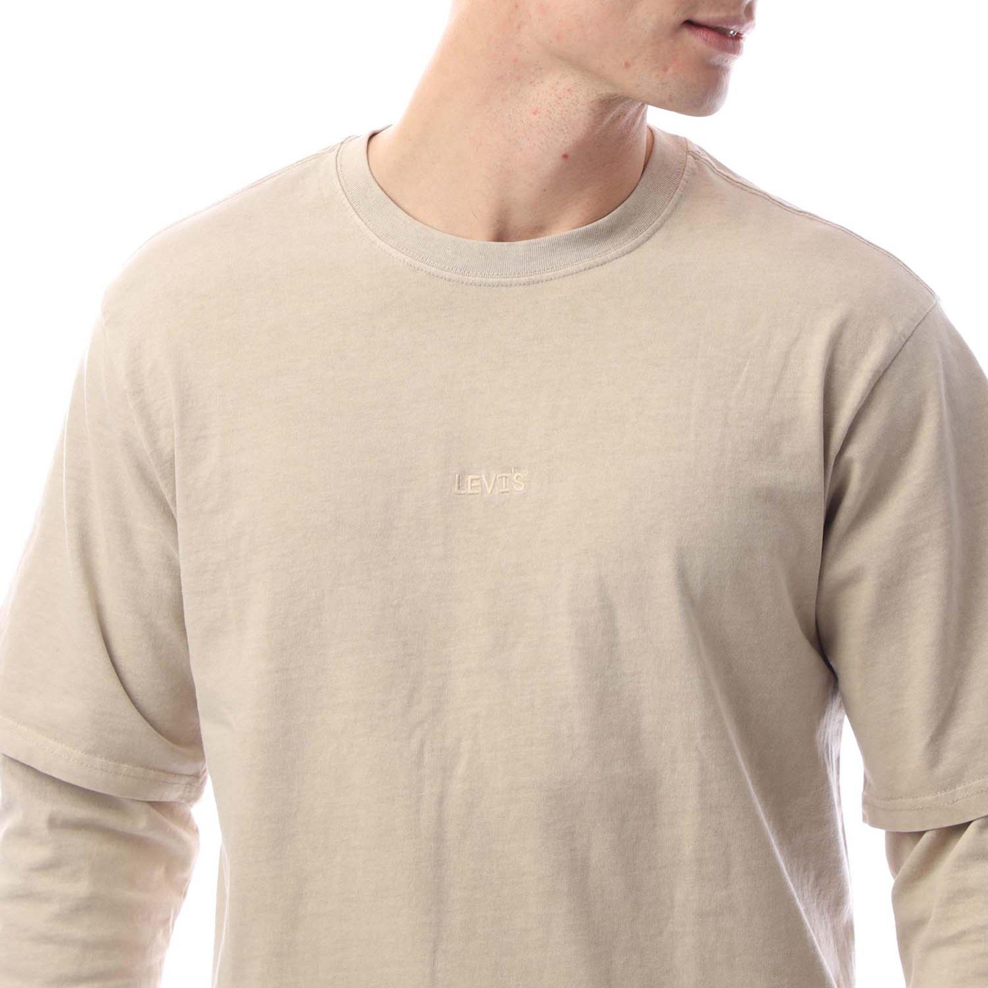 G Dye Fthr Gray - Levis - Men's Twofer Garment Dye Feather Long Sleeve T-Shirt - 3