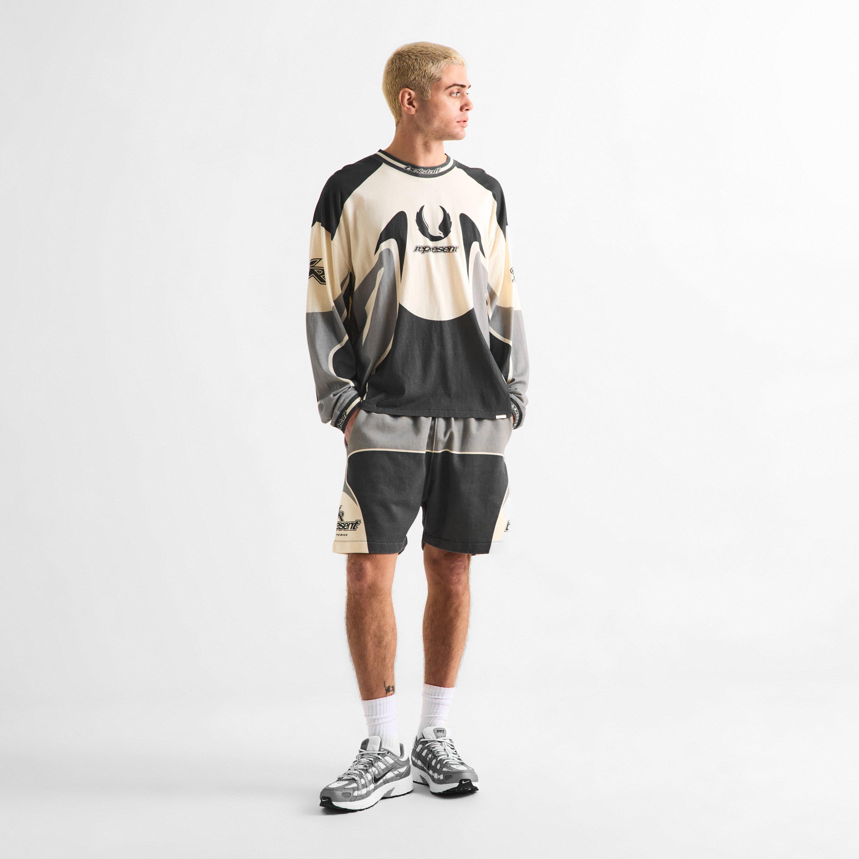 Mudstone - Represent X Belstaff - Men's Long Sleeve T-Shirt - 6