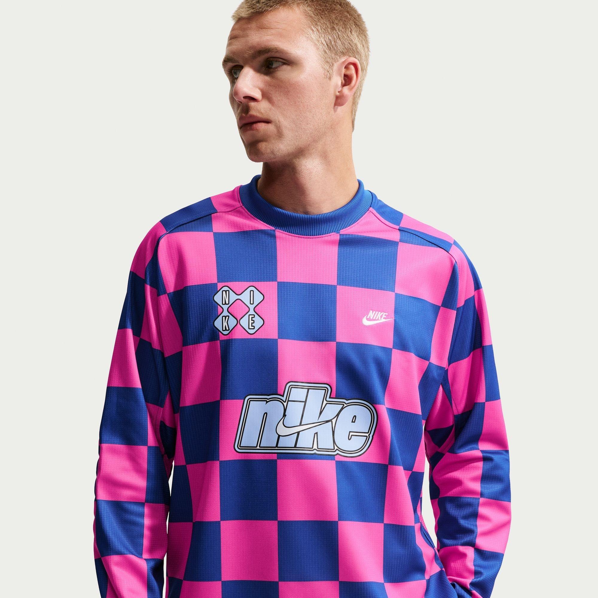Nike Men's Long Sleeve T-Shirt - Game Royal/Pink - L