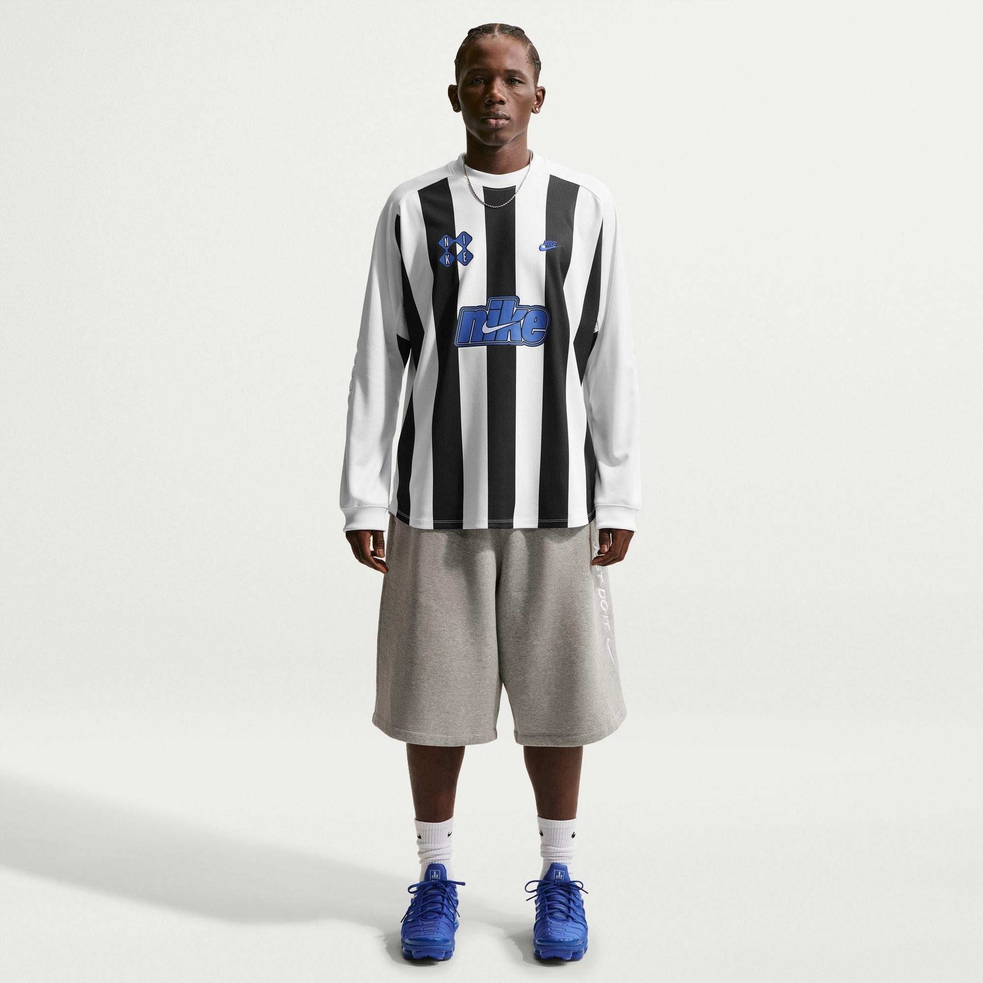 Black/White - Nike - Men's Long Sleeve T-Shirt - 4
