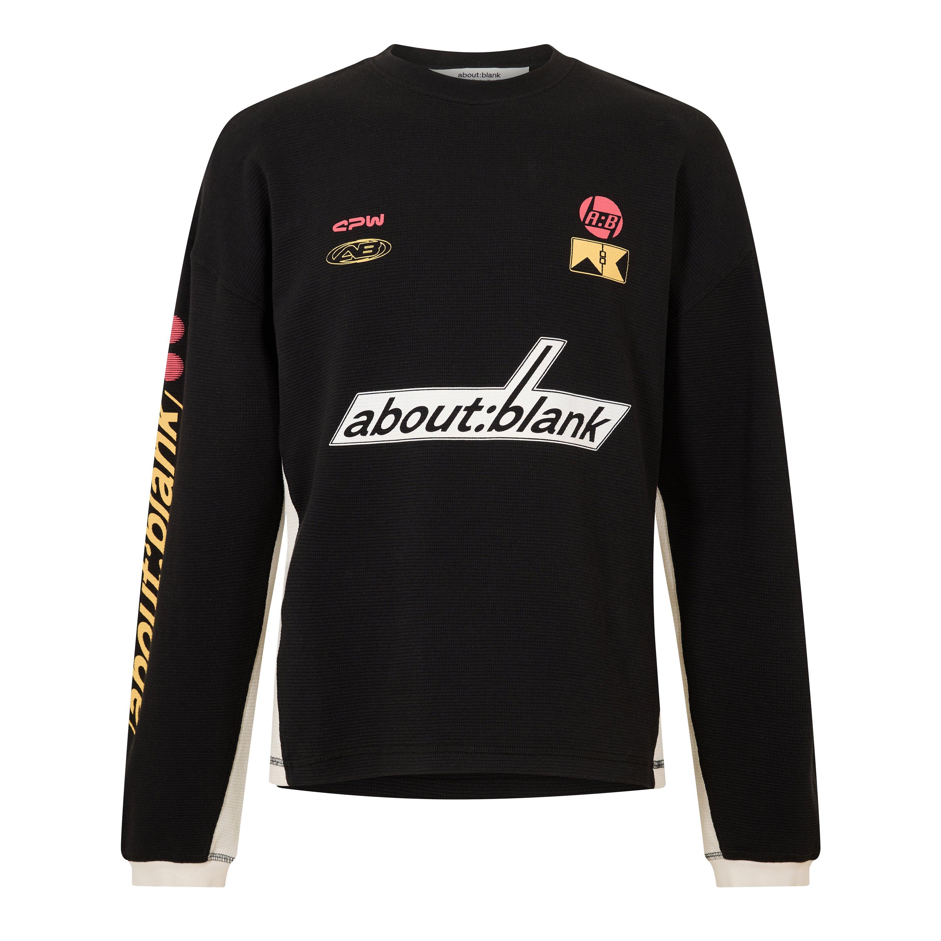 Black - about:blank - Men's Long Sleeve T-Shirt - 1