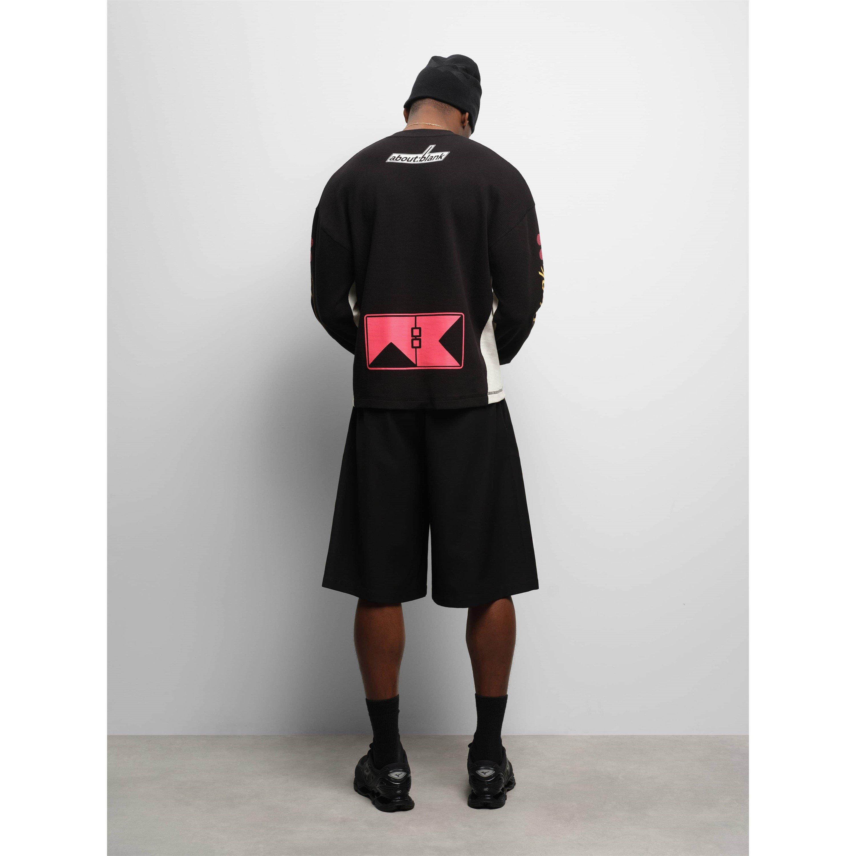 Black - about:blank - Men's Long Sleeve T-Shirt - 4