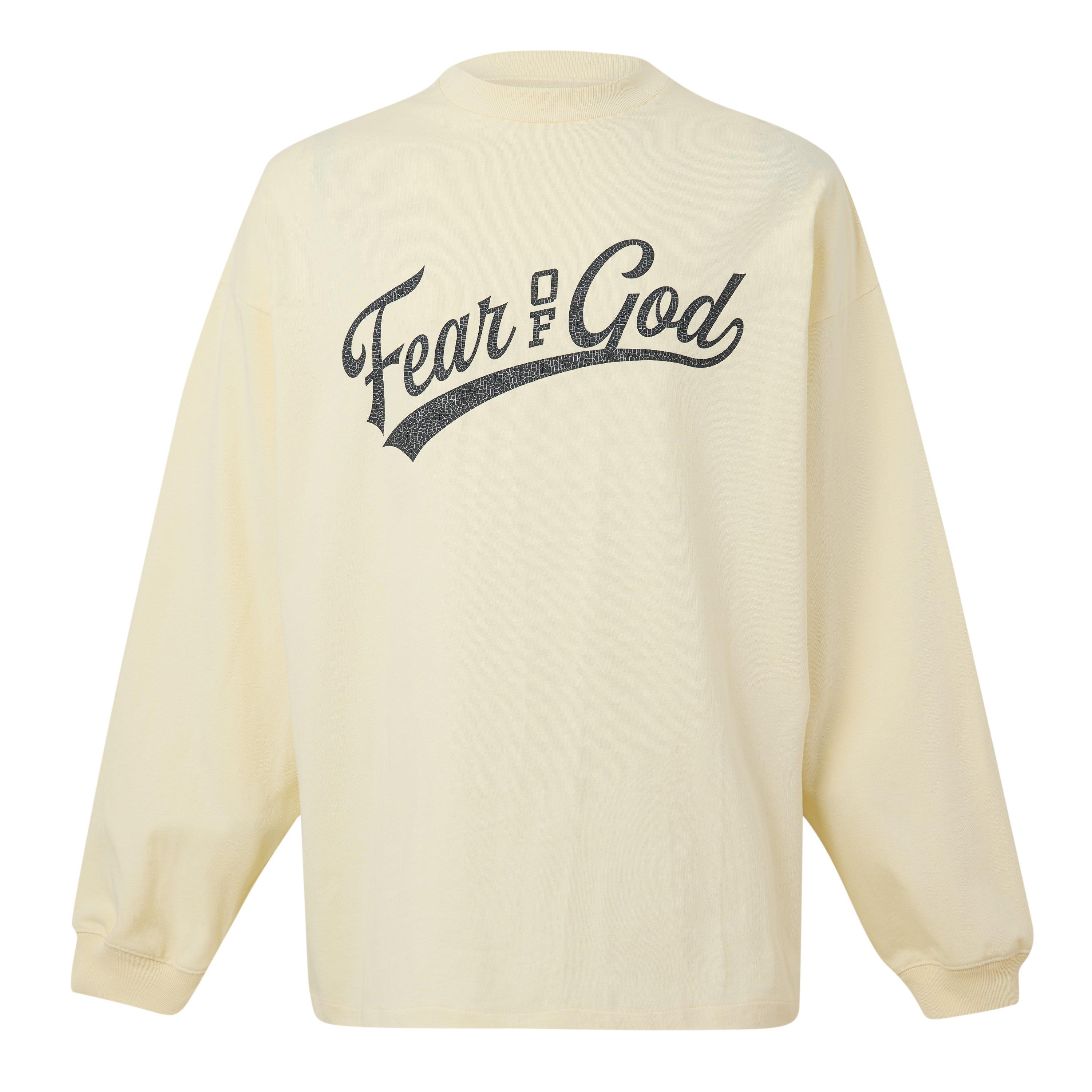 Chalk - Fear Of God Essentials - Men's Long Sleeve T-Shirt - 1