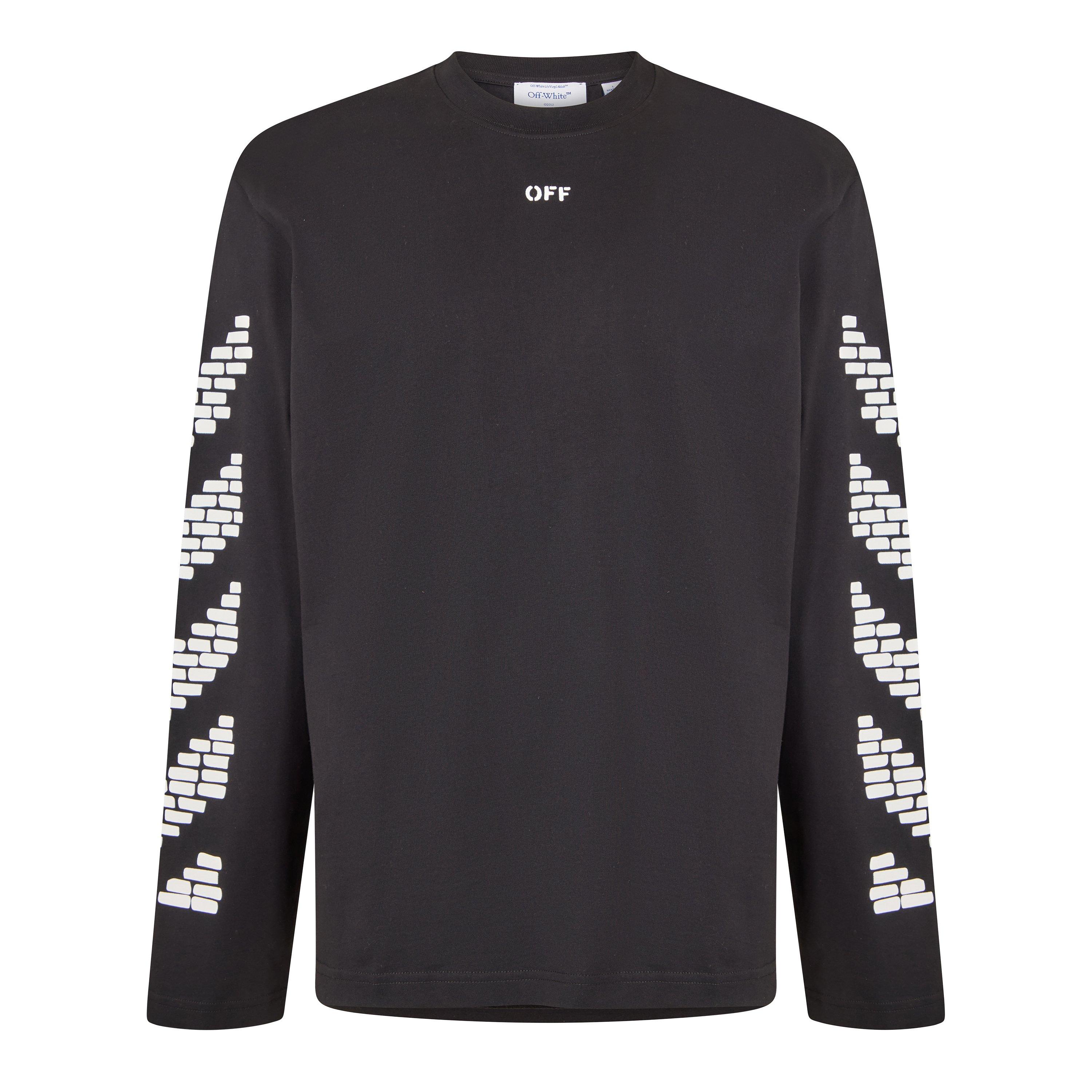 Black - Off White - Men's Long Sleeve T-Shirt - 1