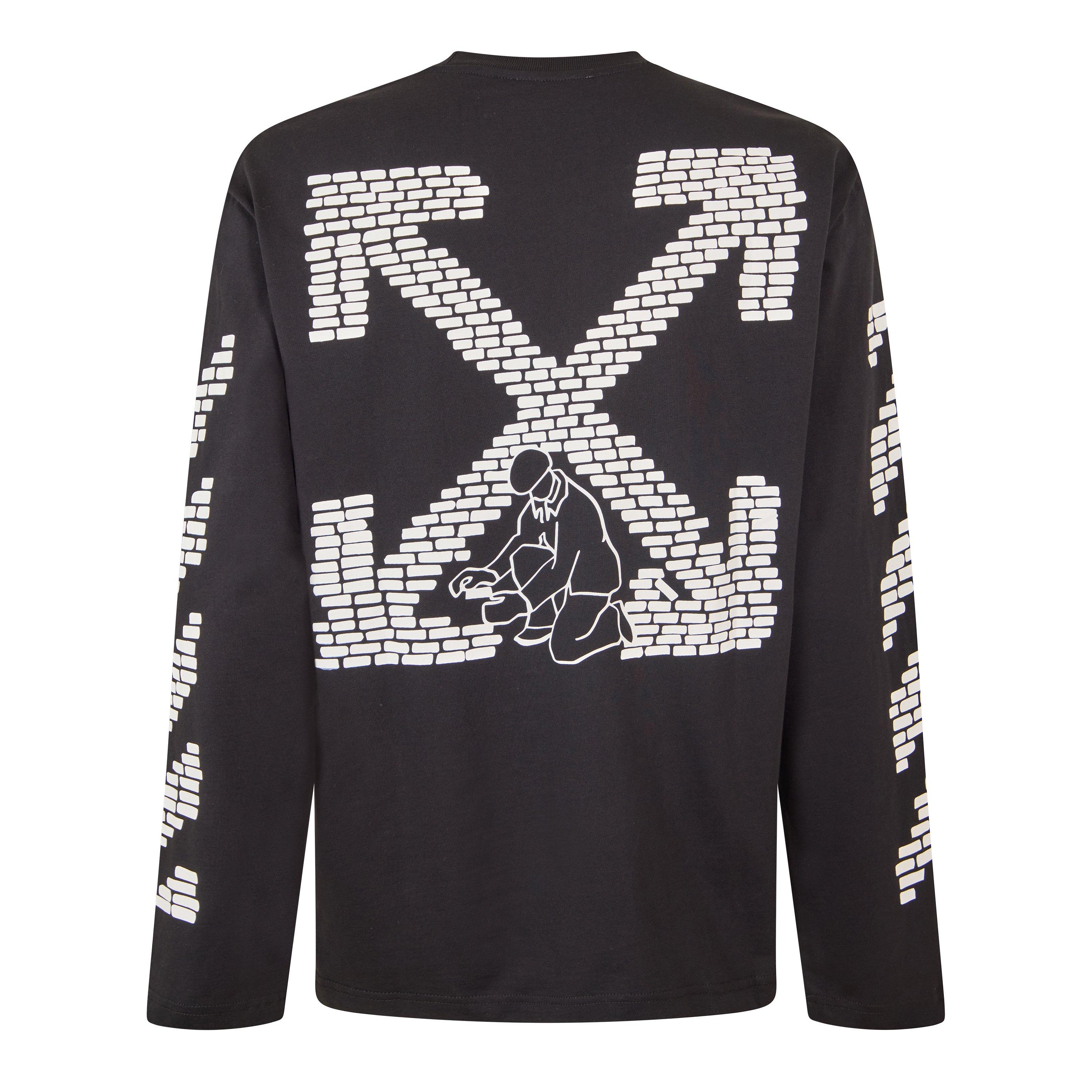 Black - Off White - Men's Long Sleeve T-Shirt - 2