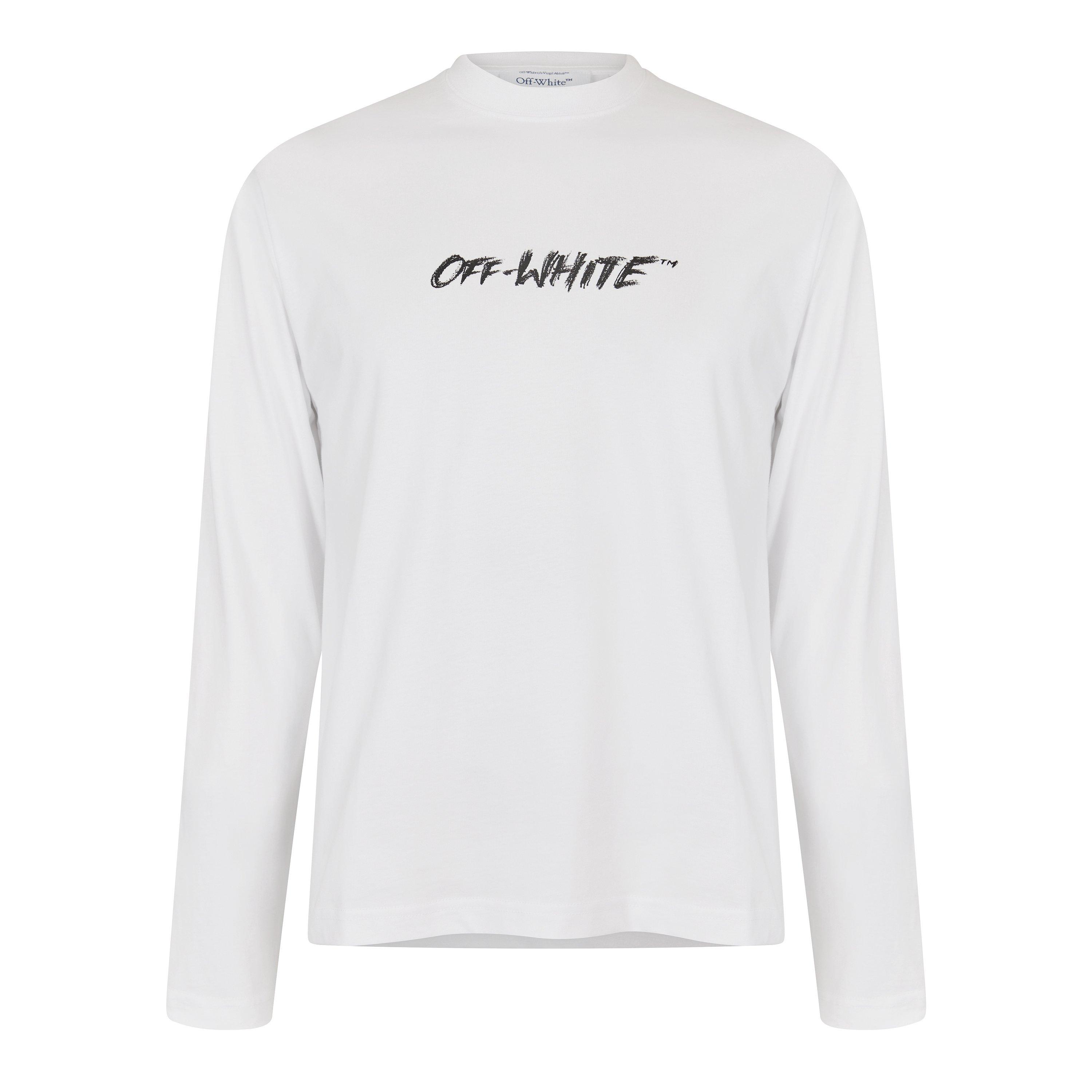 White - Off White - Men's Long Sleeve T-Shirt - 1