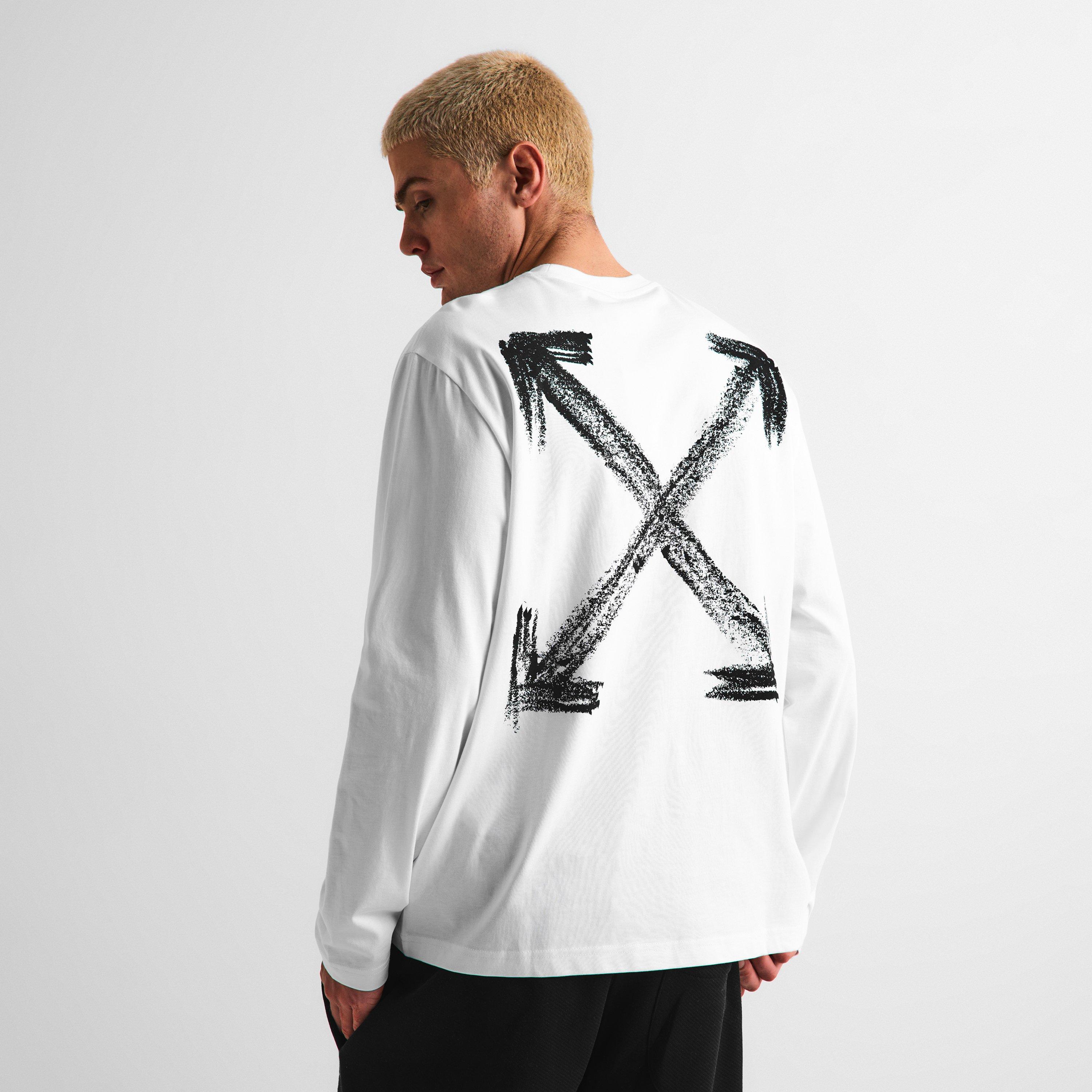 White - Off White - Men's Long Sleeve T-Shirt - 4