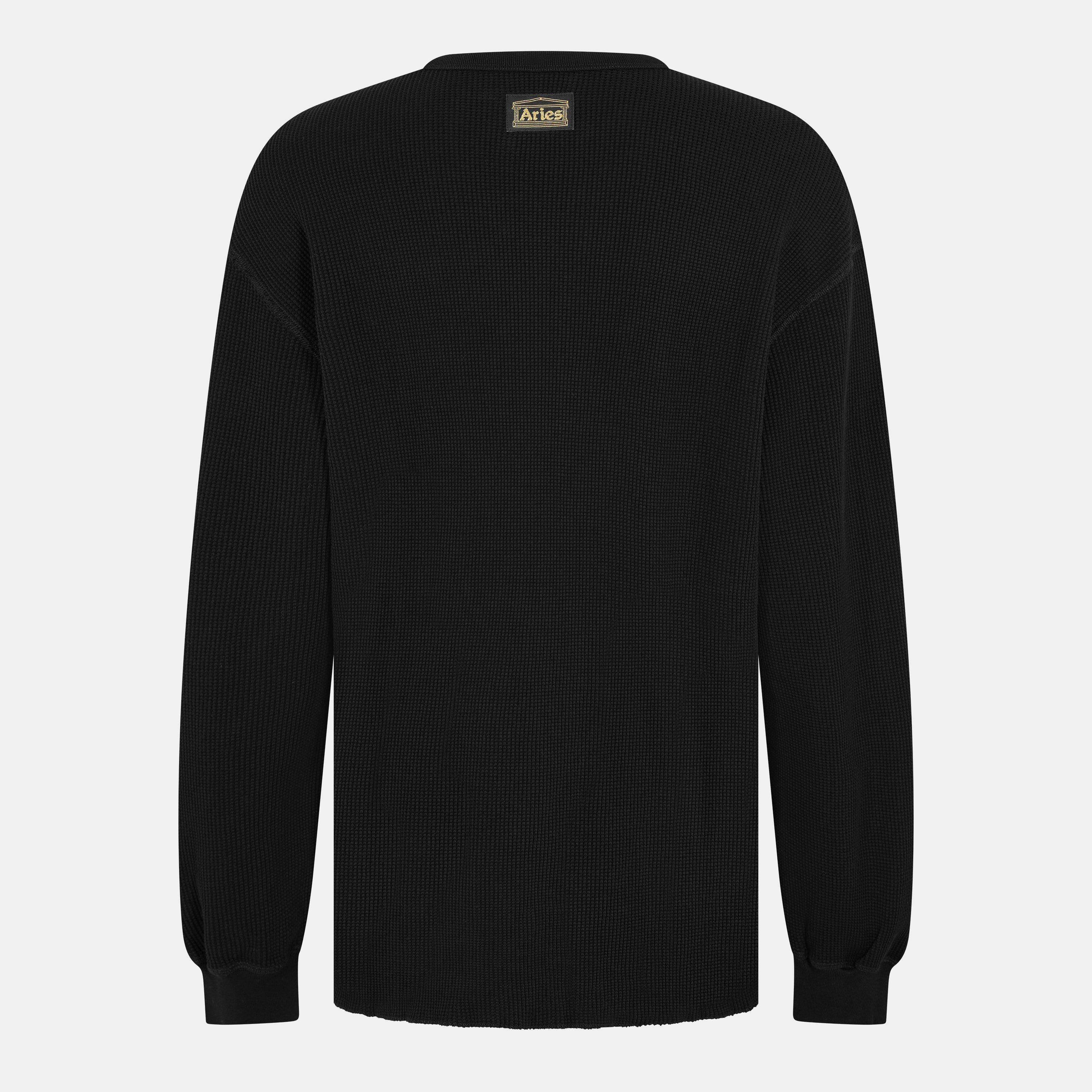 Black - Aries - Men's Temple Long Sleeve T-Shirt - 2