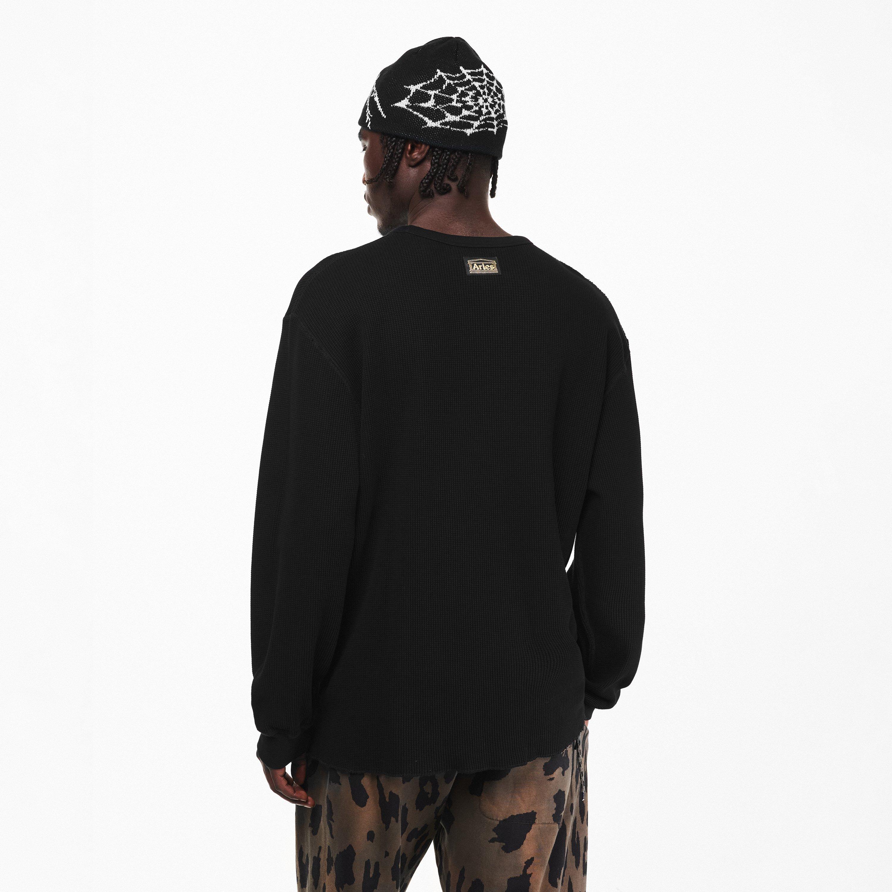 Black - Aries - Men's Temple Long Sleeve T-Shirt - 4