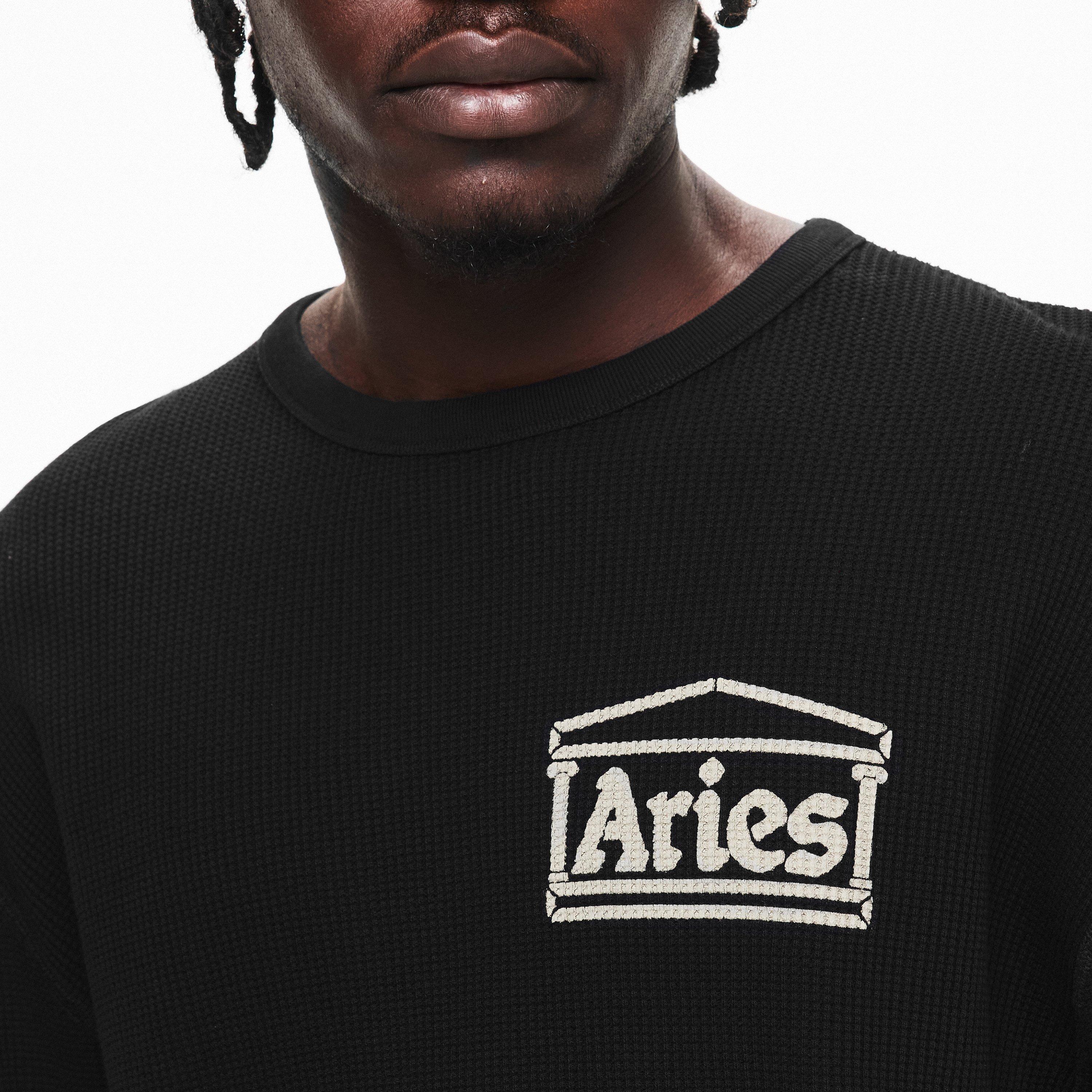Black - Aries - Men's Temple Long Sleeve T-Shirt - 5
