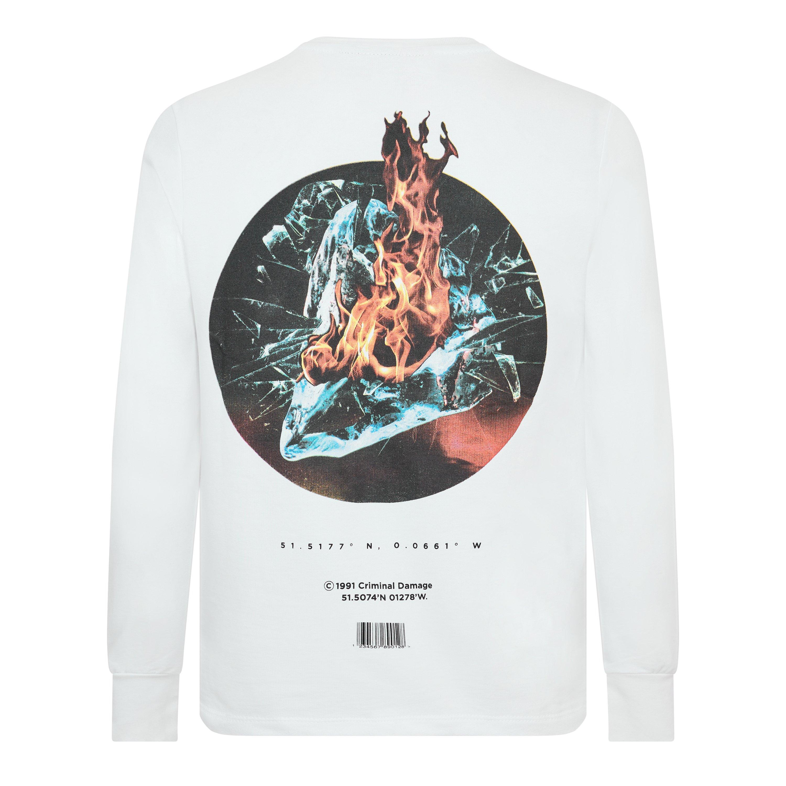 Blanc - Criminal Damage - CriminalDamage Fire Ice Ls Top Mens - 2