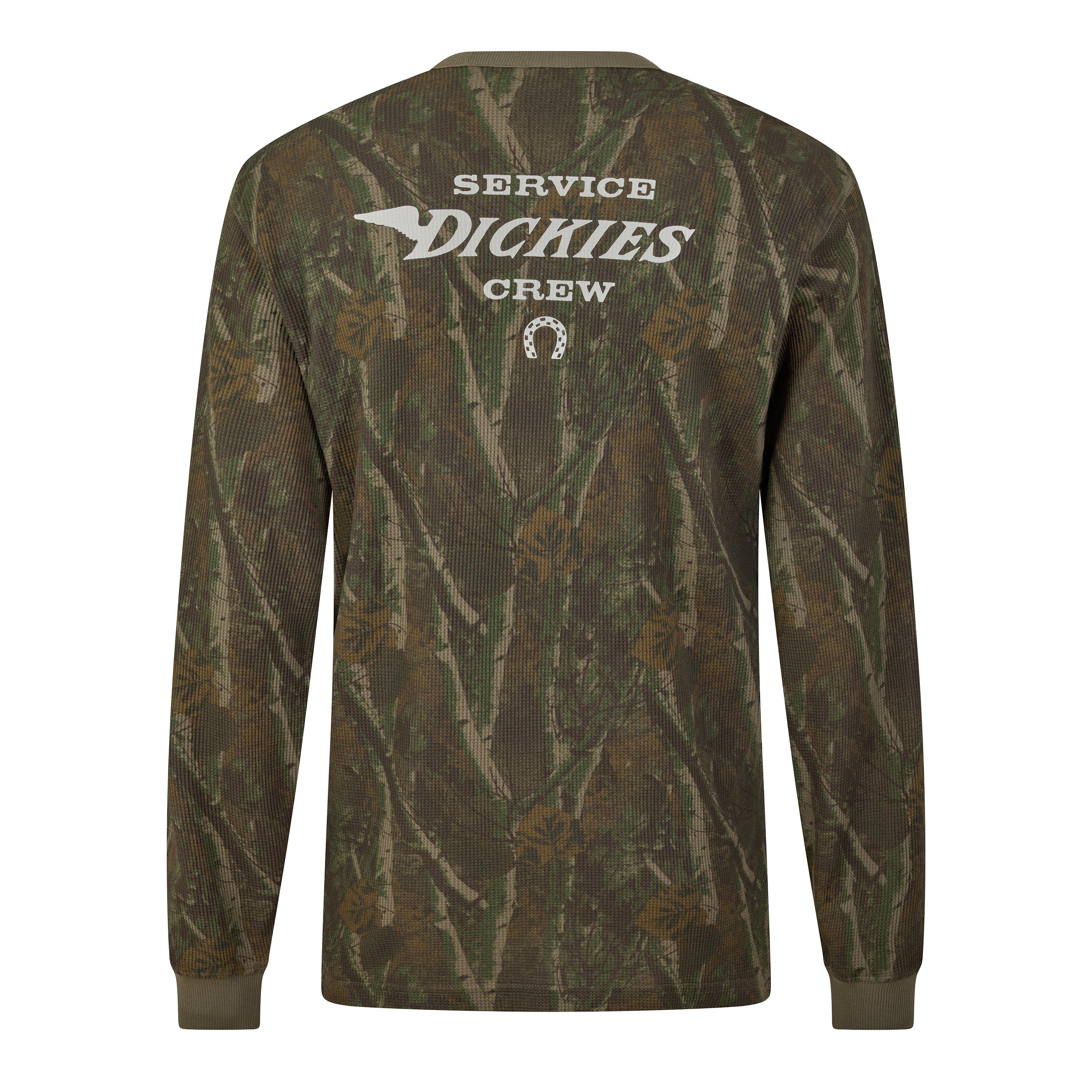 SKIP Camouflage CF01 - Dickies - Men's Bradenton Cotton Waffle Long-Sleeve T-Shirt - 2