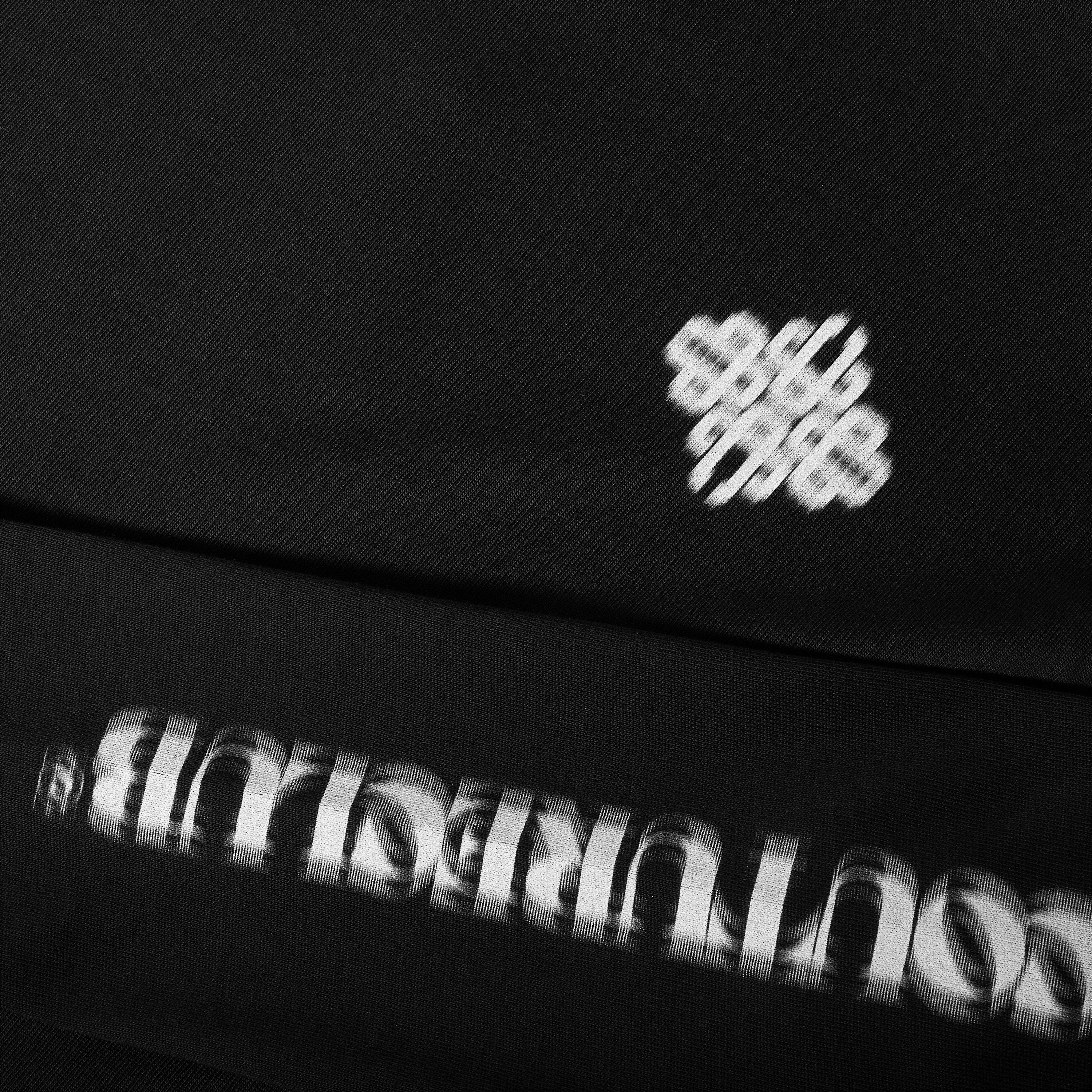 Black/White - The Couture Club - Men's Blurred Long Sleeve T-Shirt - 3