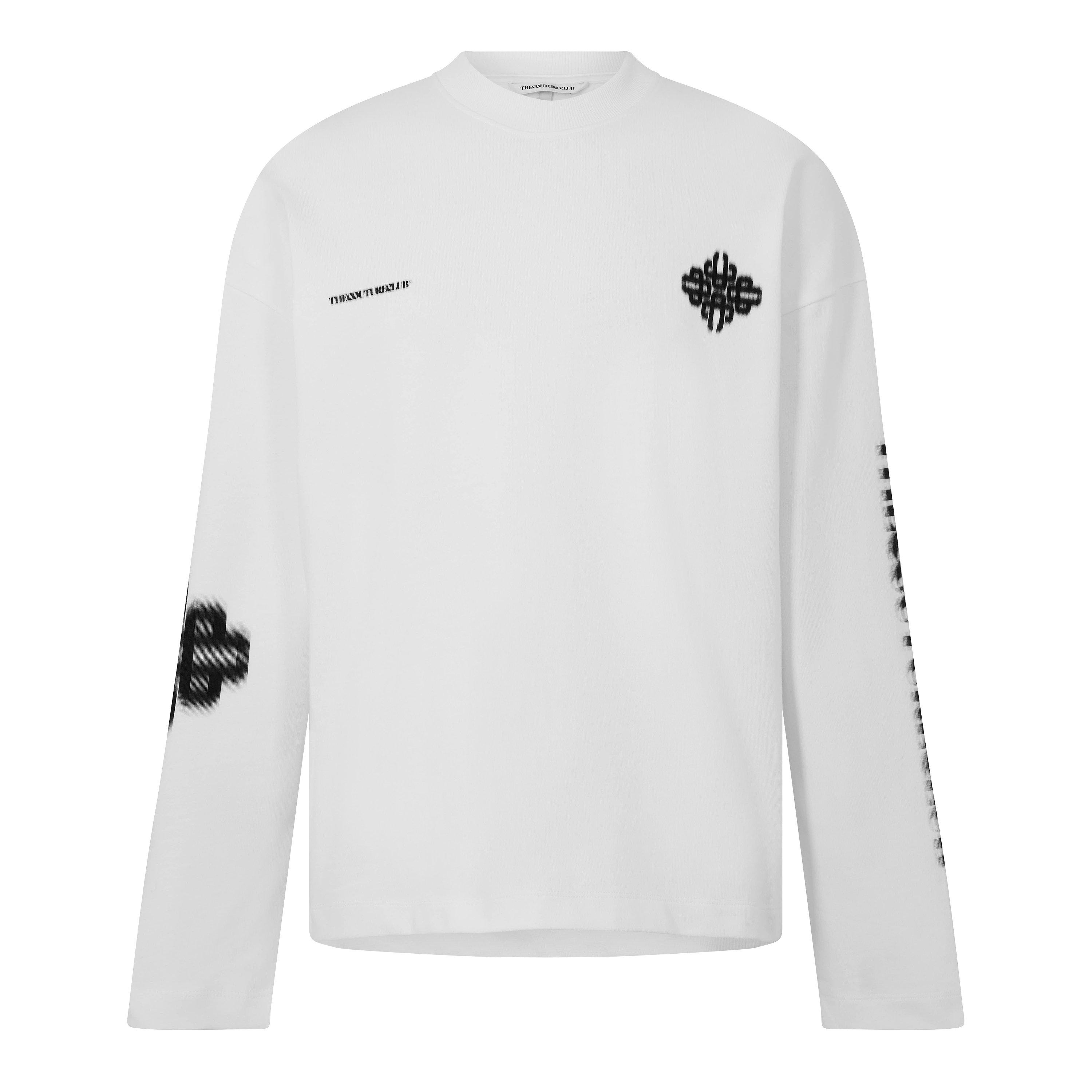 Men's Blurred Long Sleeve T-Shirt