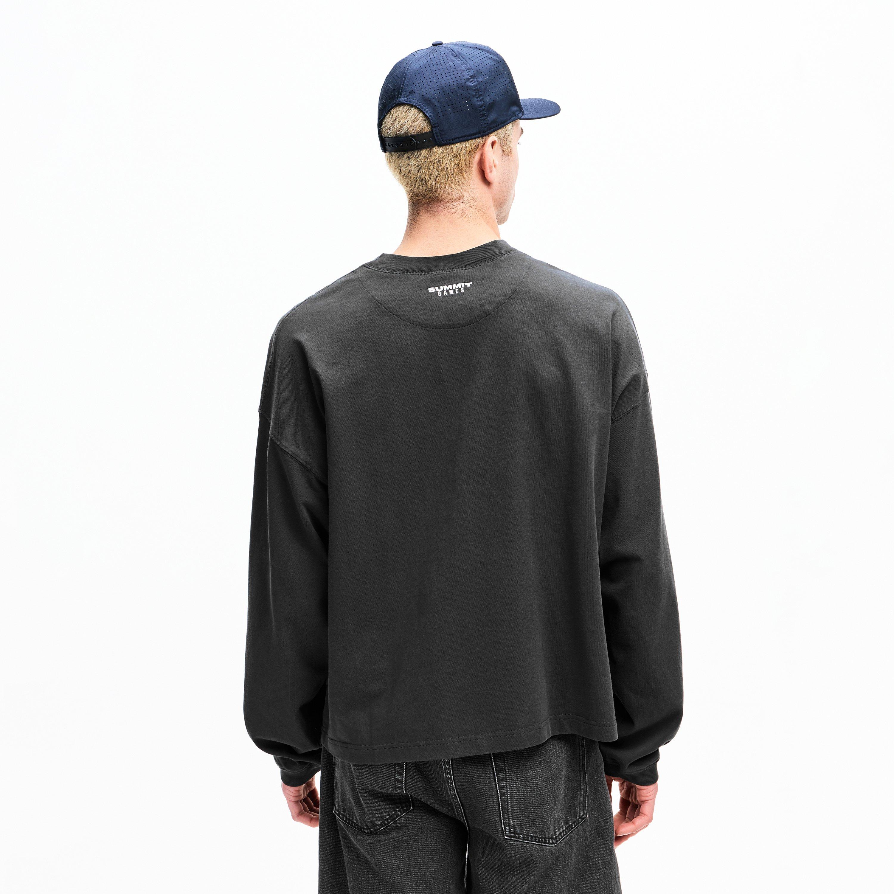 Jet Black - Summer Games - Men's Label Logo LS Tee Long Sleeve T-Shirt - 4