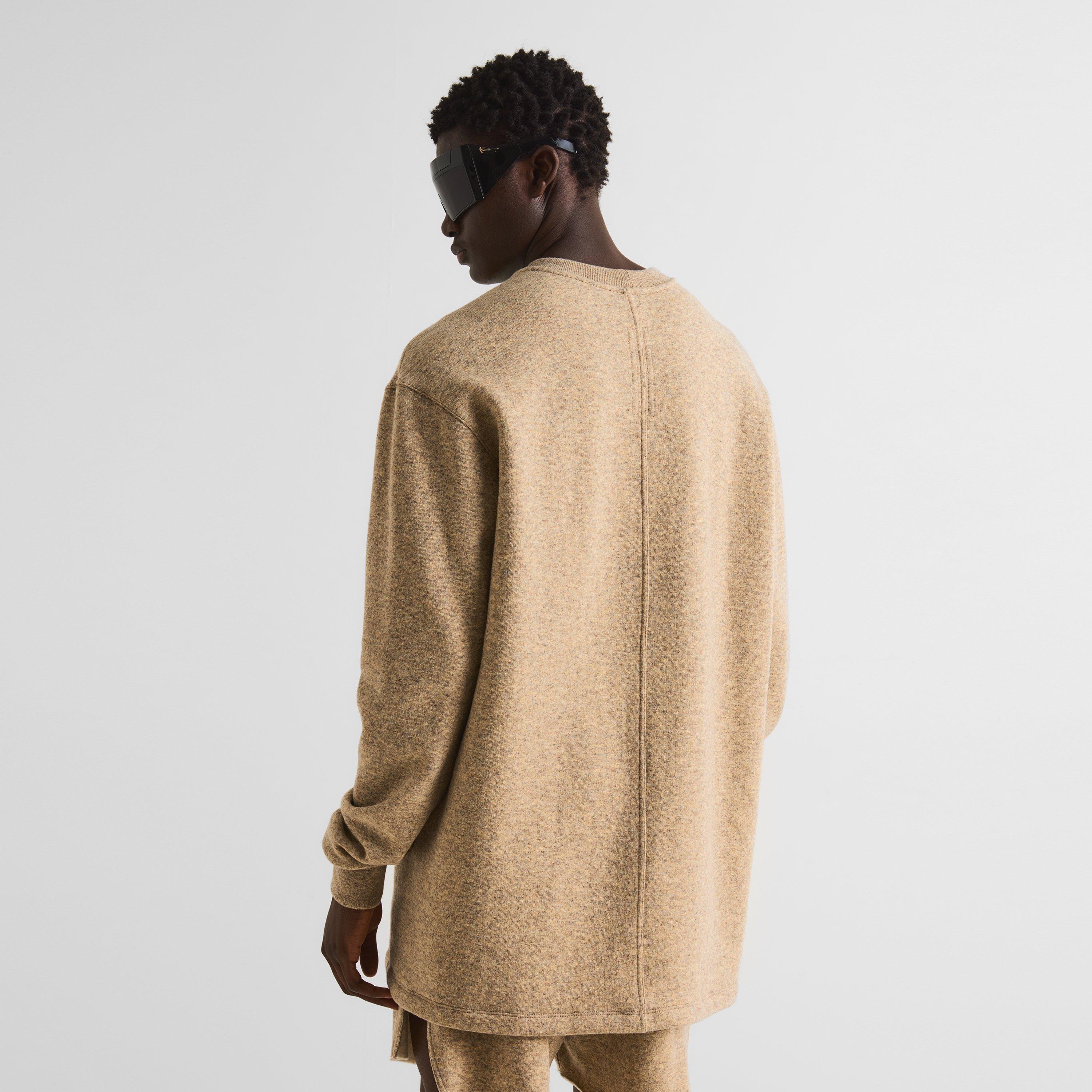 Natural - Rick Owens - Jumbo Long Sleeve Tee - 4