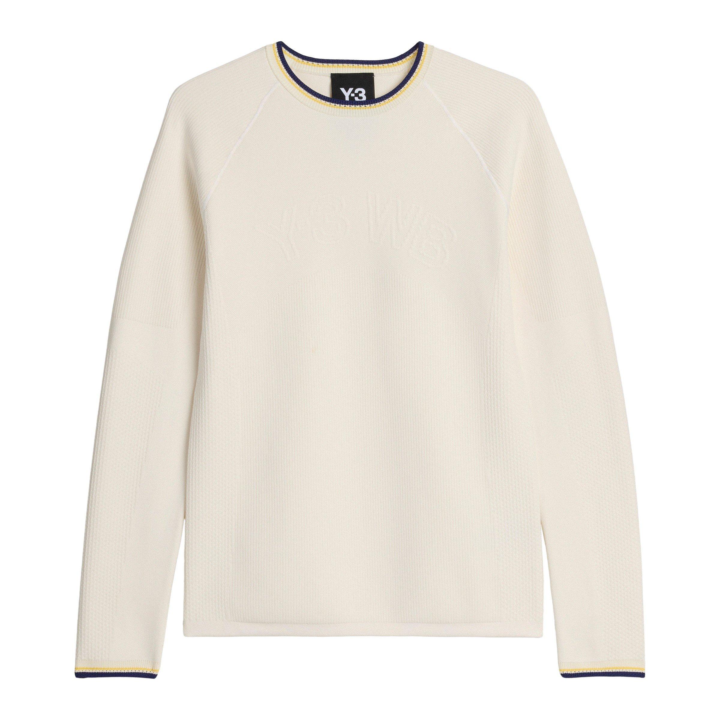 Cream White - adidas Originals - Mens by Wales Bonner x Y3 Knit Base Long Sleeve Top - 1