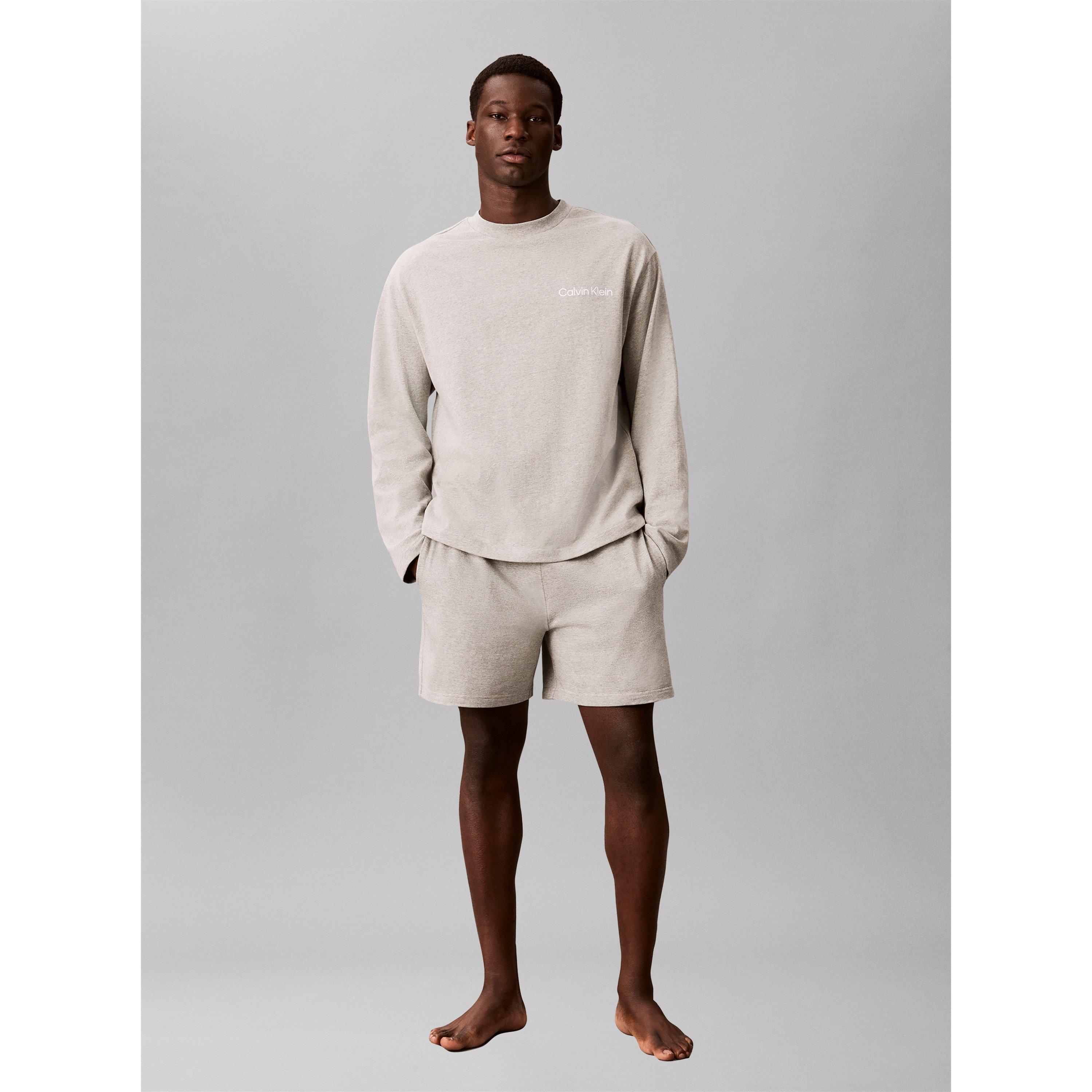Grigio - Calvin Klein - Calvin LS Lounge Tee Sn64 - 3