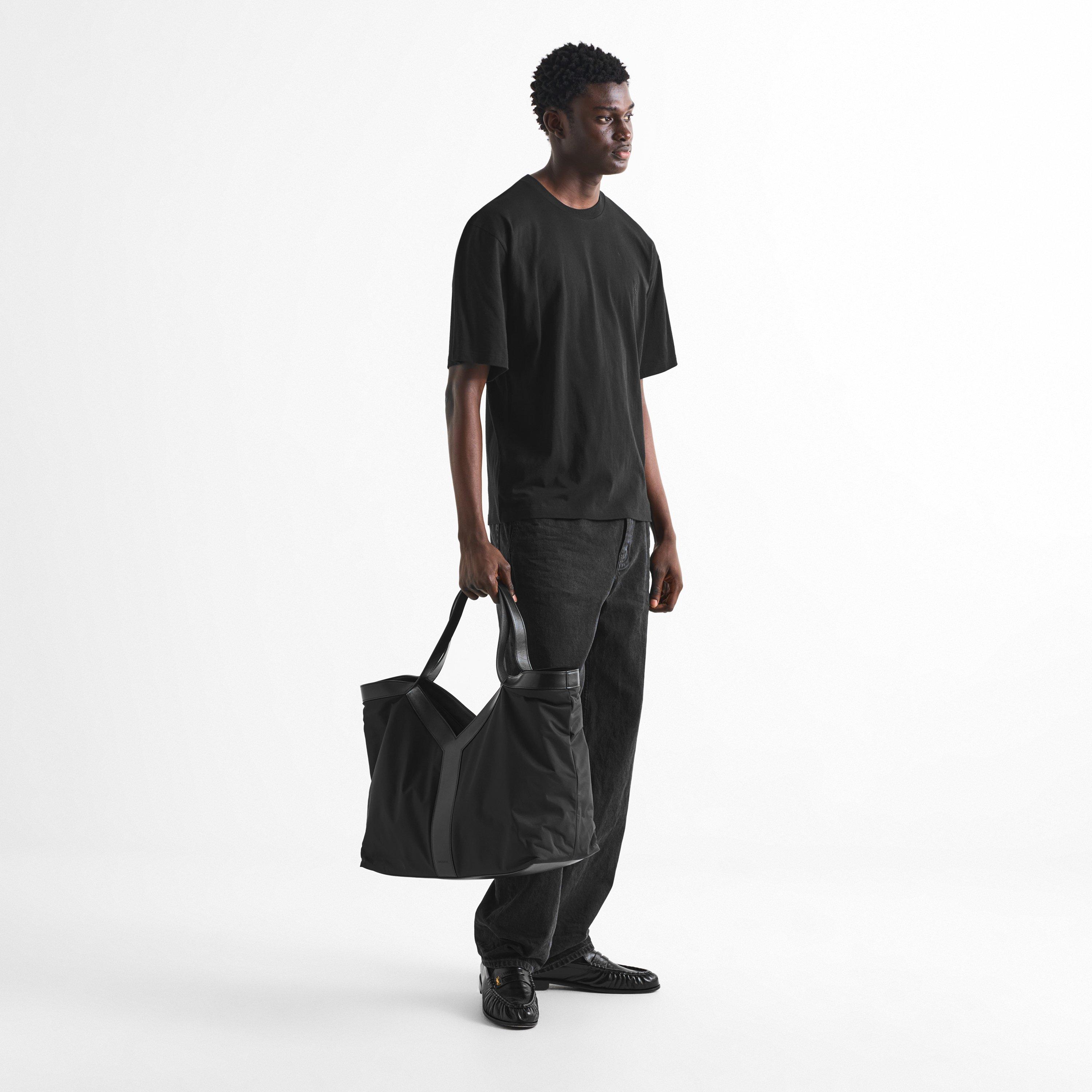 Black - Saint Laurent - Men's Cass Cotton Short-Sleeve Oversized-Fit T-Shirt - 6