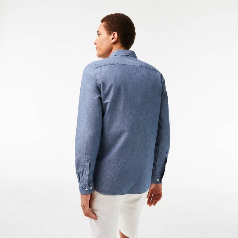 Vert - Lacoste - Ermenegildo Zegna stripe-pattern cotton shirt - 3