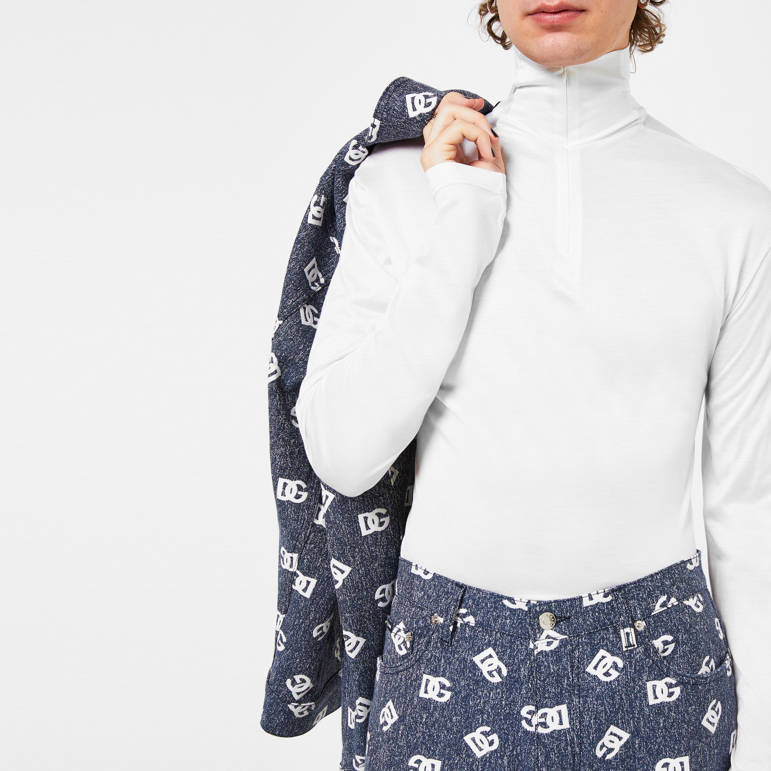 Wht W0001 - Dolce and Gabbana - High Neck Top - 4