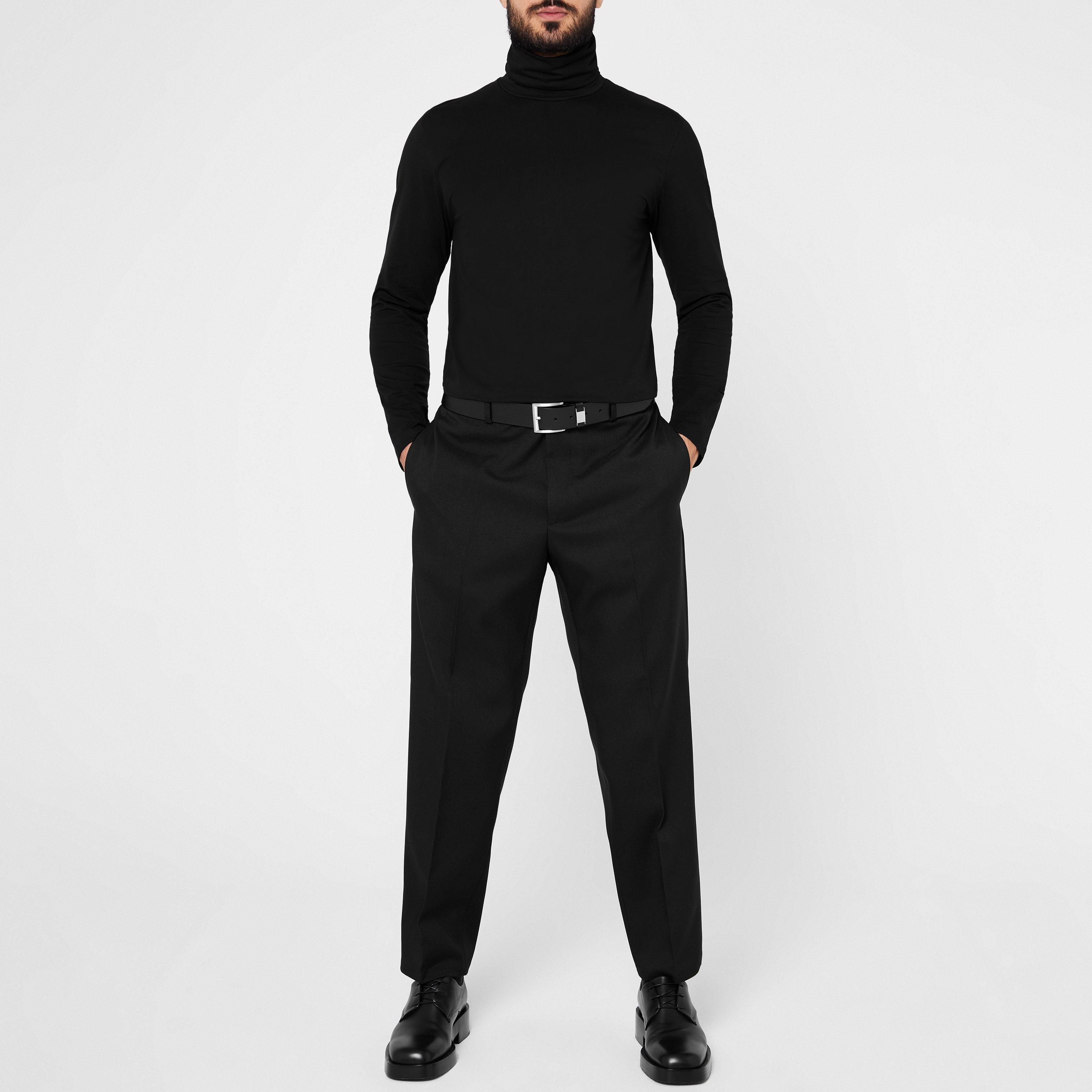 001 - Black - Jil Sander - Roll Neck T-Shirt - 2