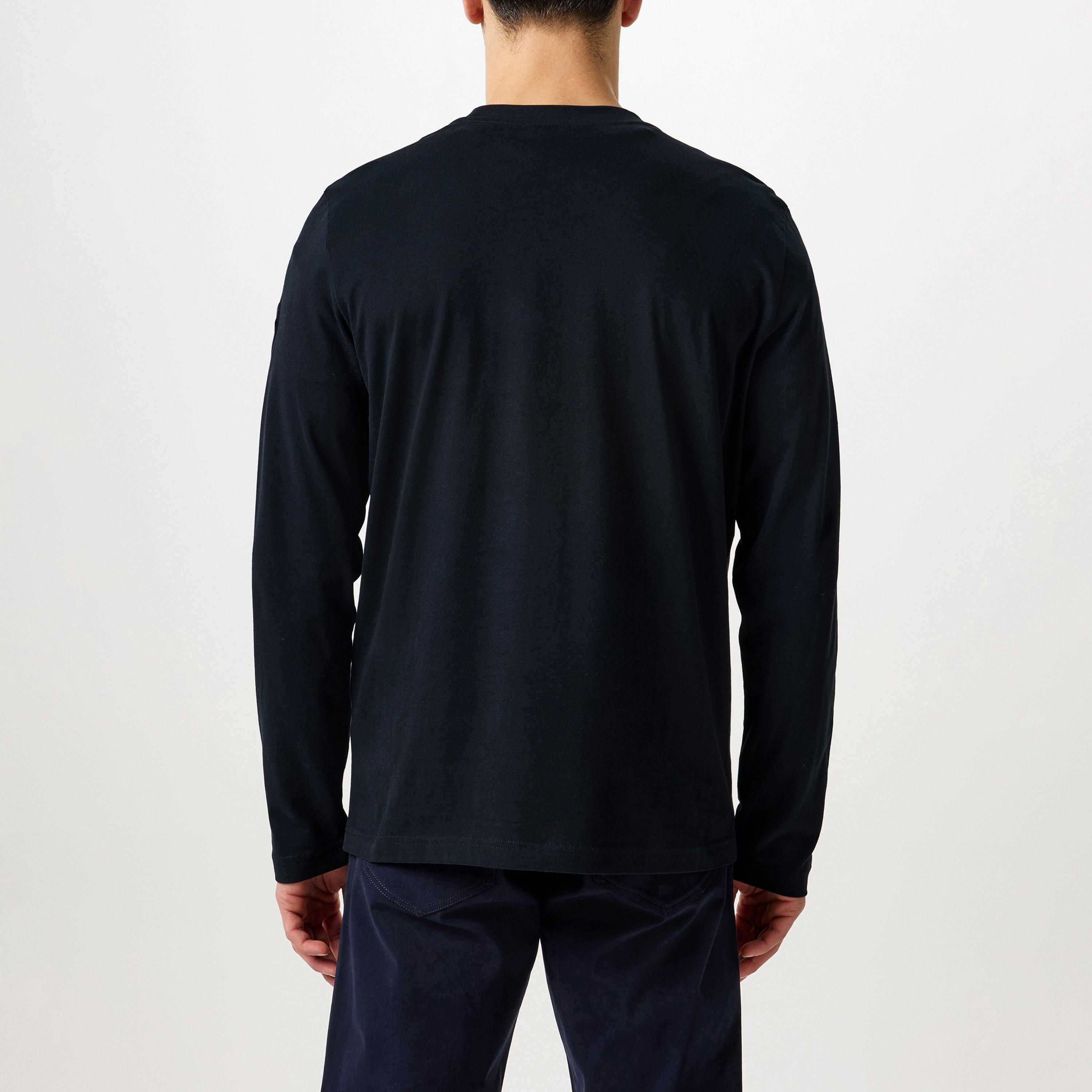 Navy 778 - Moncler - Edit Logo Long Sleeve T-Shirt - 3