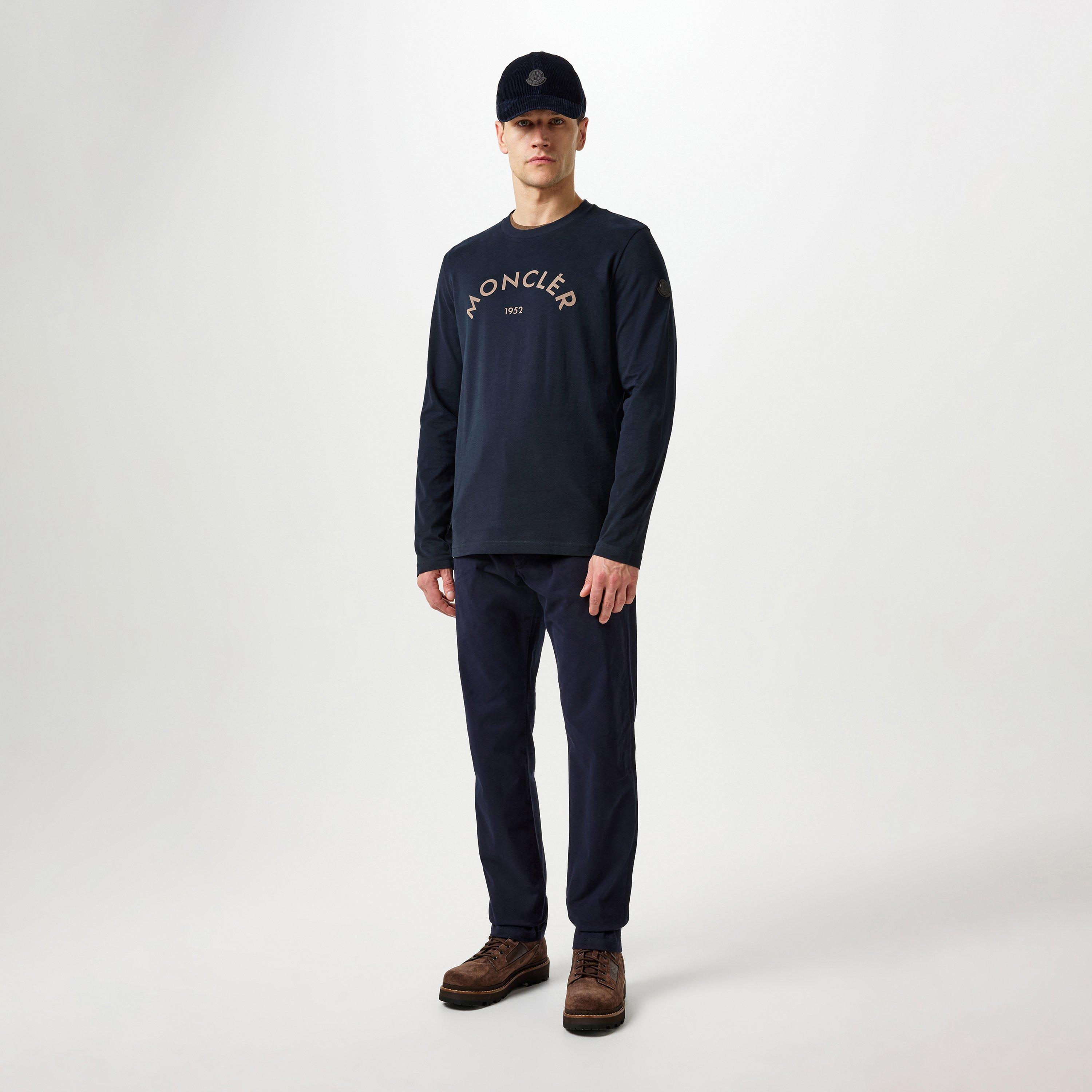 Navy 778 - Moncler - Edit Logo Long Sleeve T-Shirt - 4