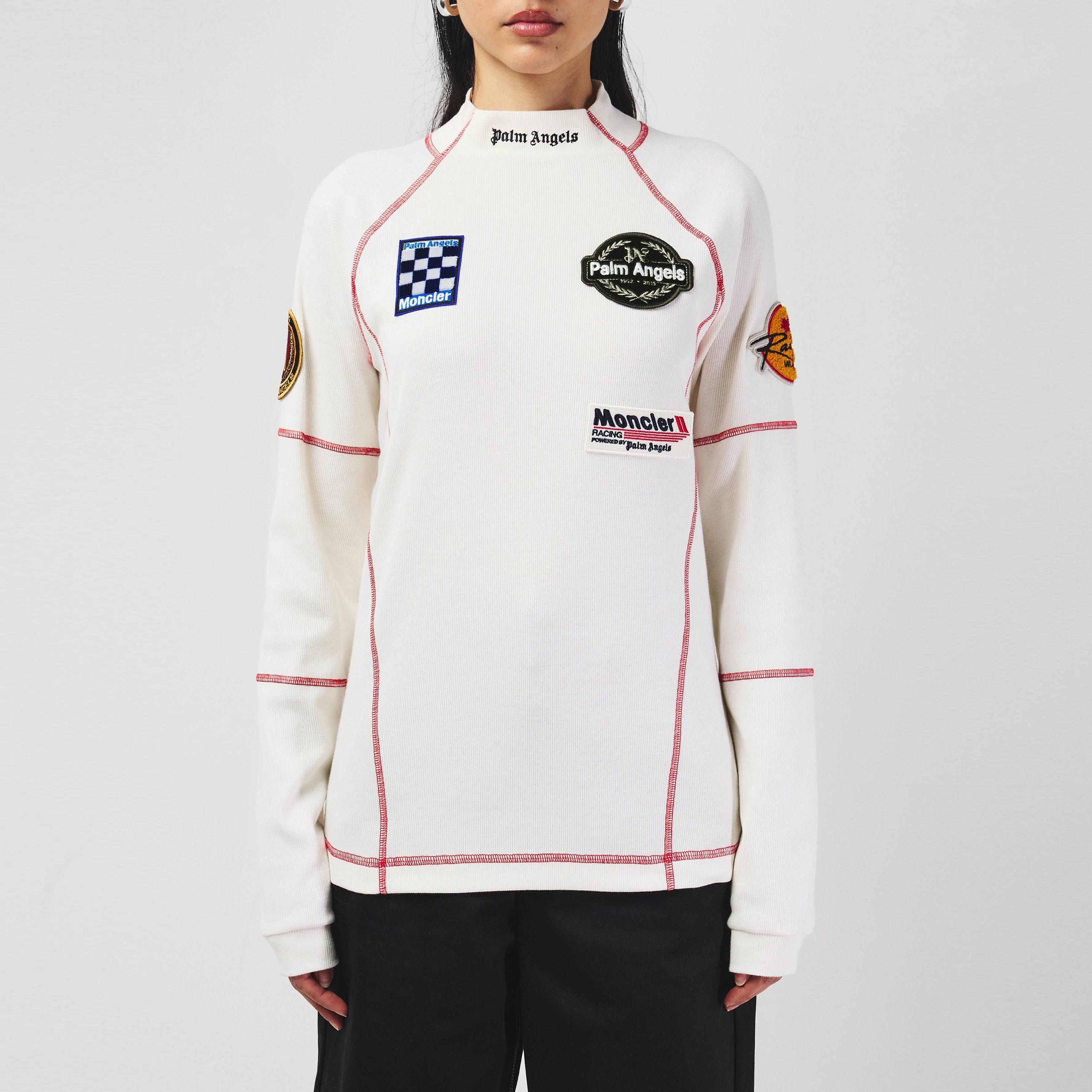 White 031 - Moncler X Palm Angels - Long Sleeve Racing T-Shirt - 1