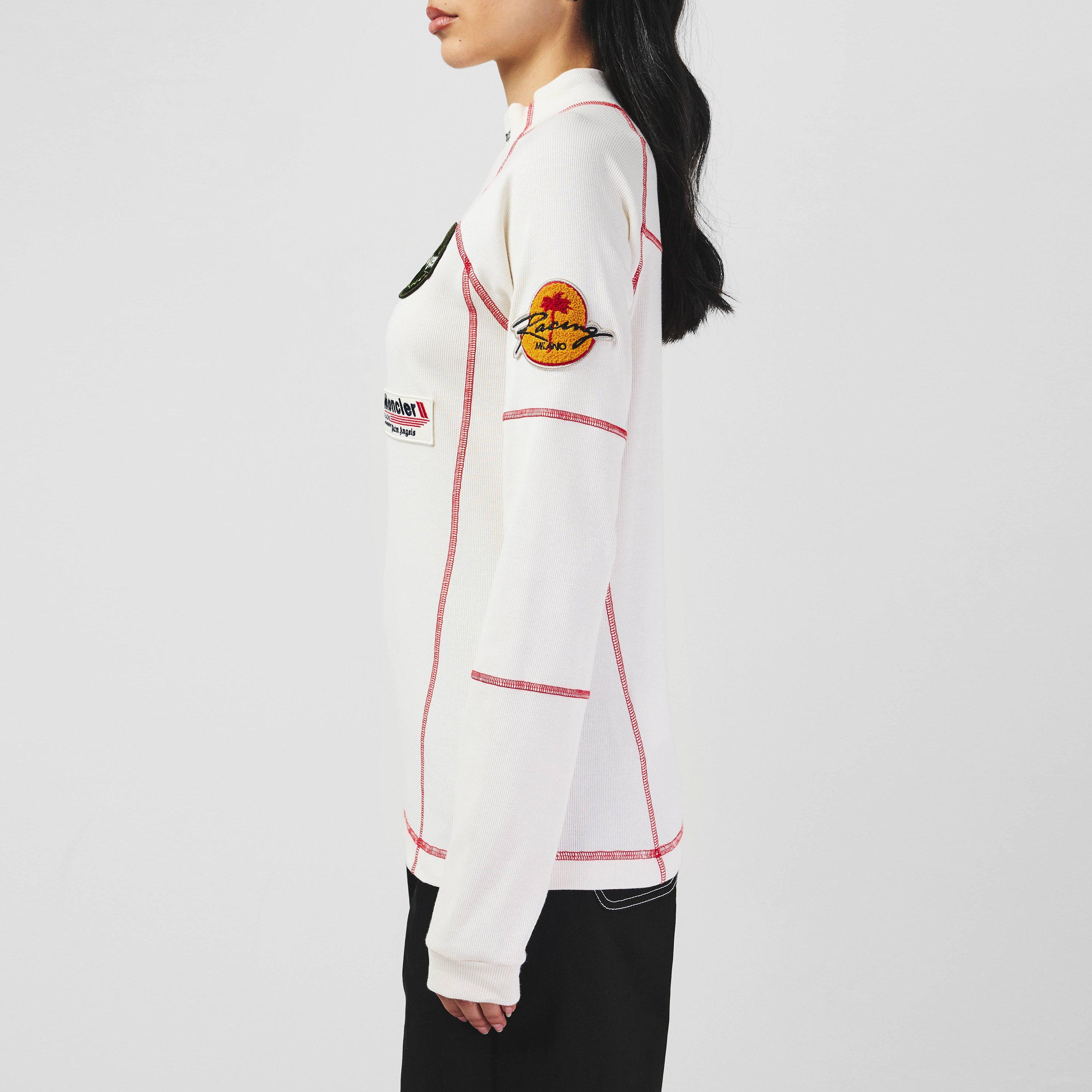 White 031 - Moncler X Palm Angels - Long Sleeve Racing T-Shirt - 2