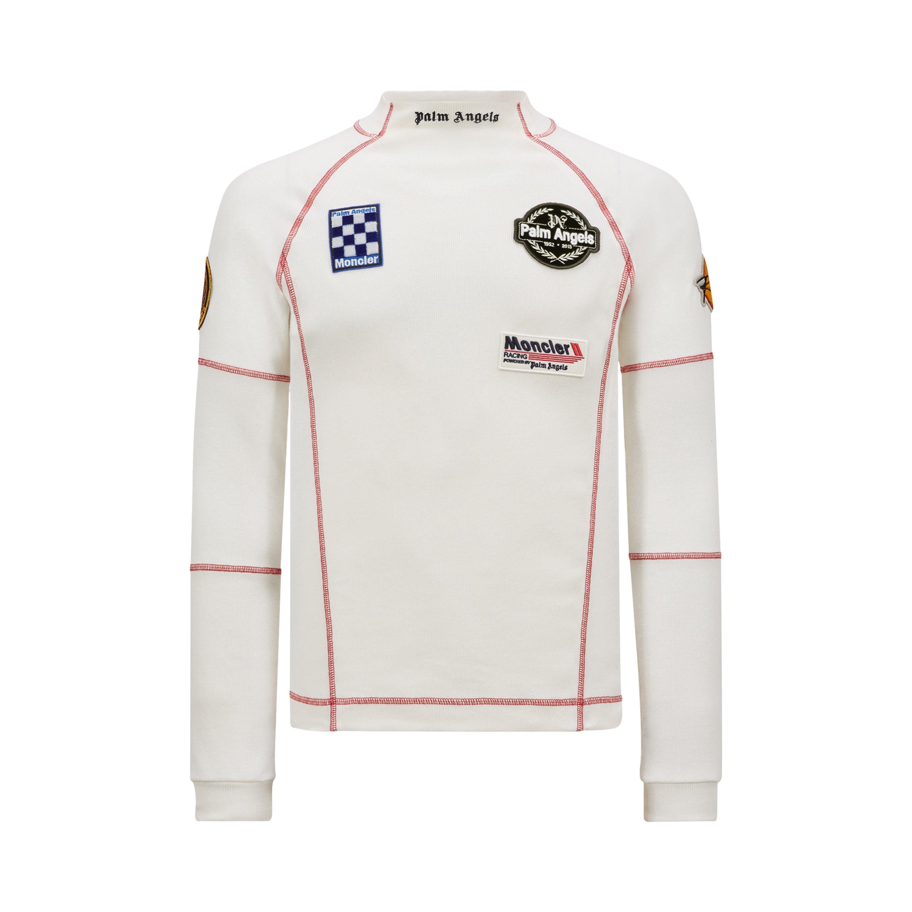 White 031 - Moncler X Palm Angels - Long Sleeve Racing T-Shirt - 5