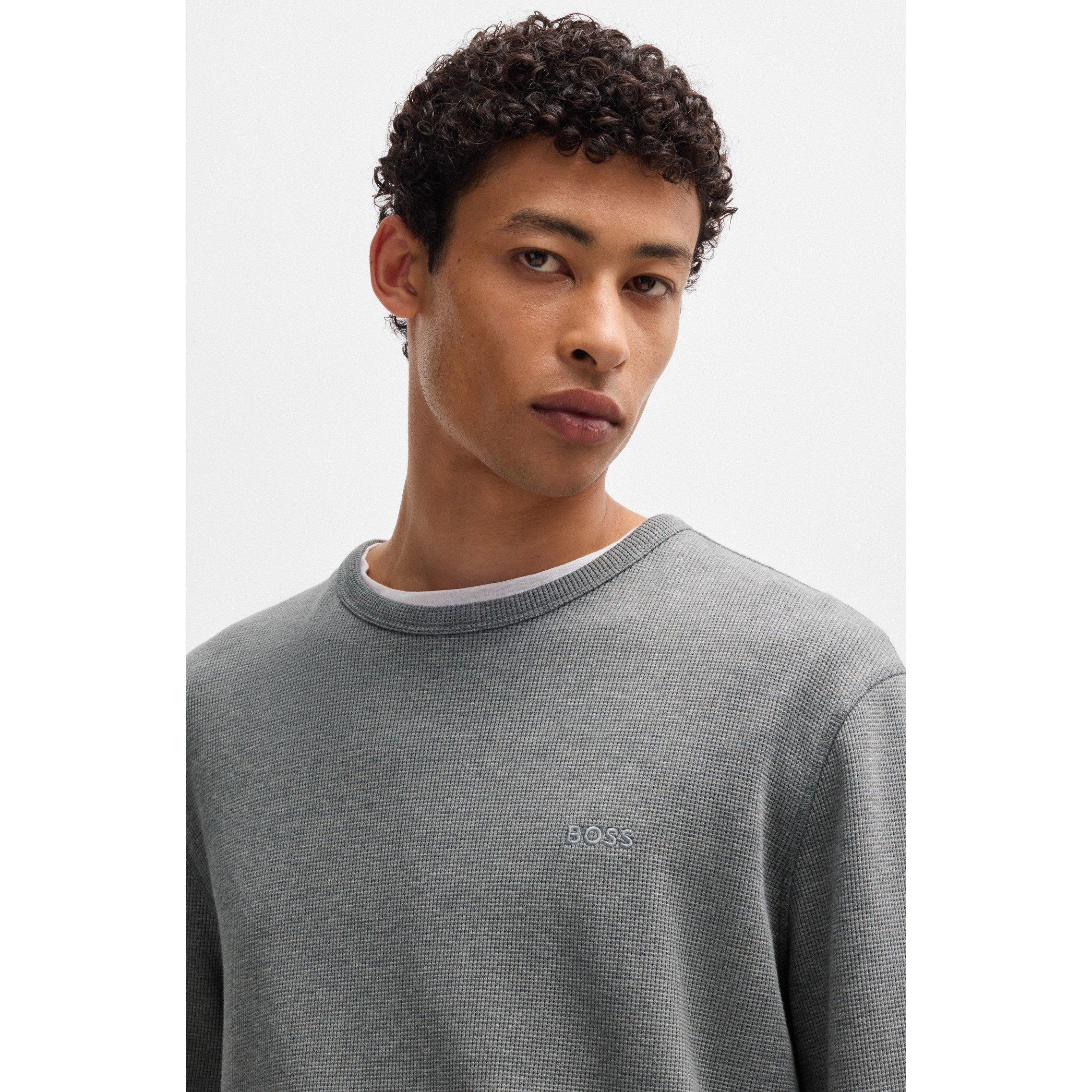 Lt/Pstl Grey - Boss - Men's Tempesto Slim-Fit Sweater - 4