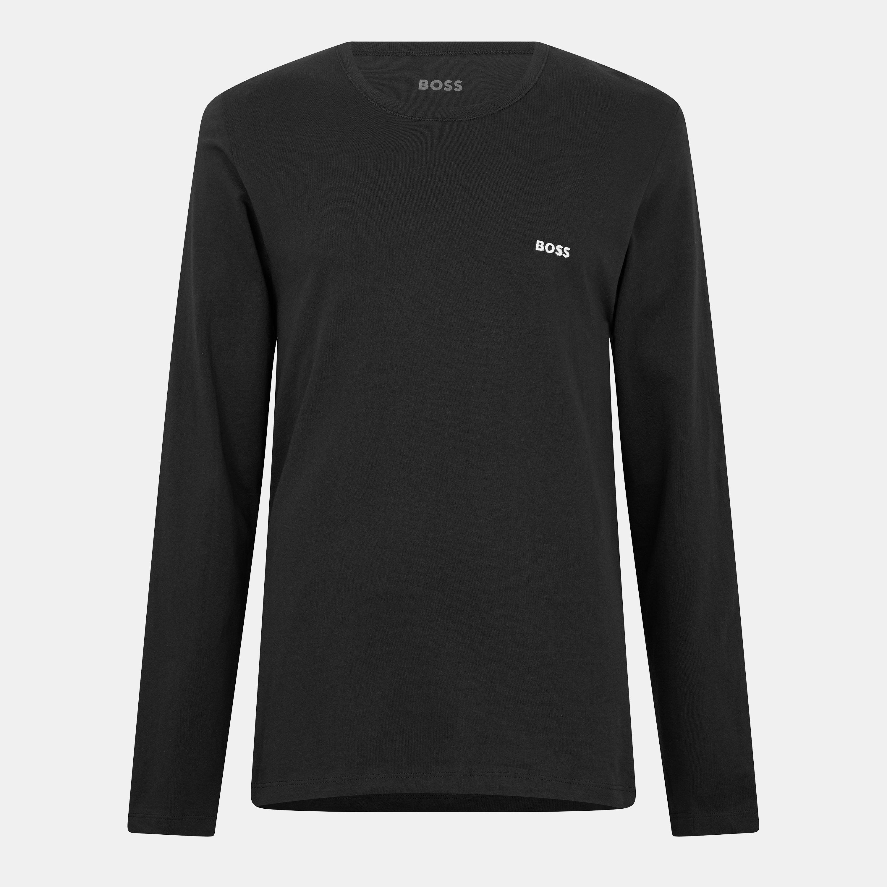 Open Misc - Boss - Men's BW Long-sleeve RegCrewTee Classic T-Shirts - 3