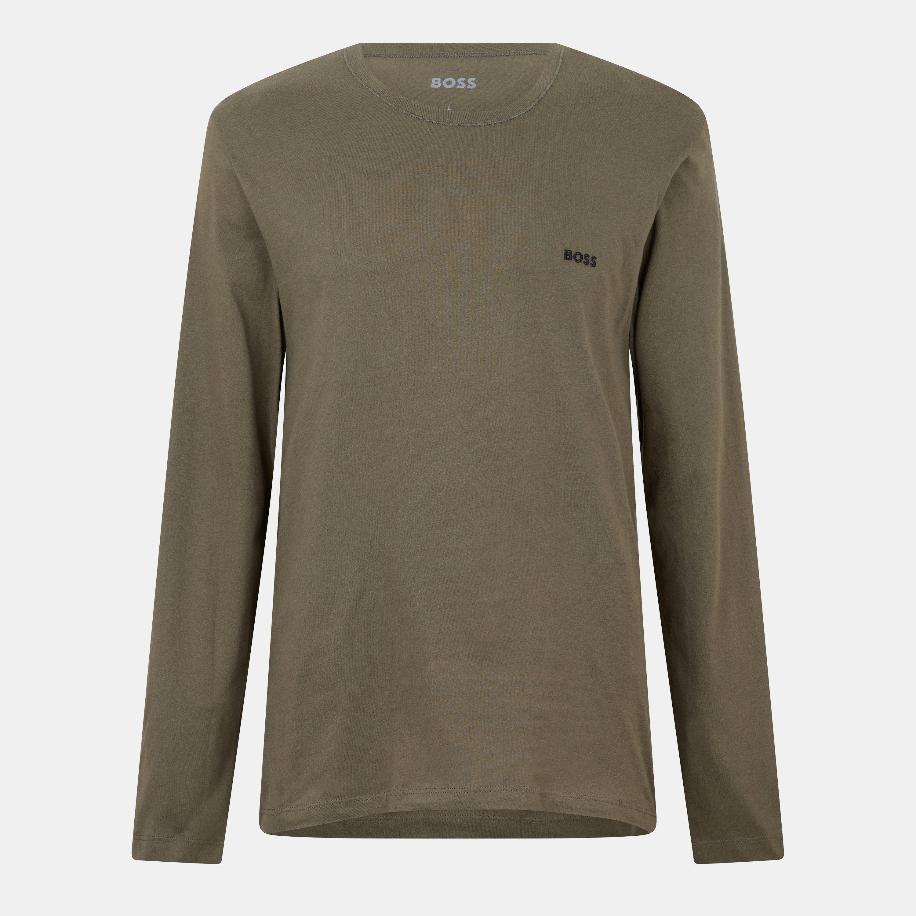 Open Misc - Boss - Men's BW Long-sleeve RegCrewTee Classic T-Shirts - 5