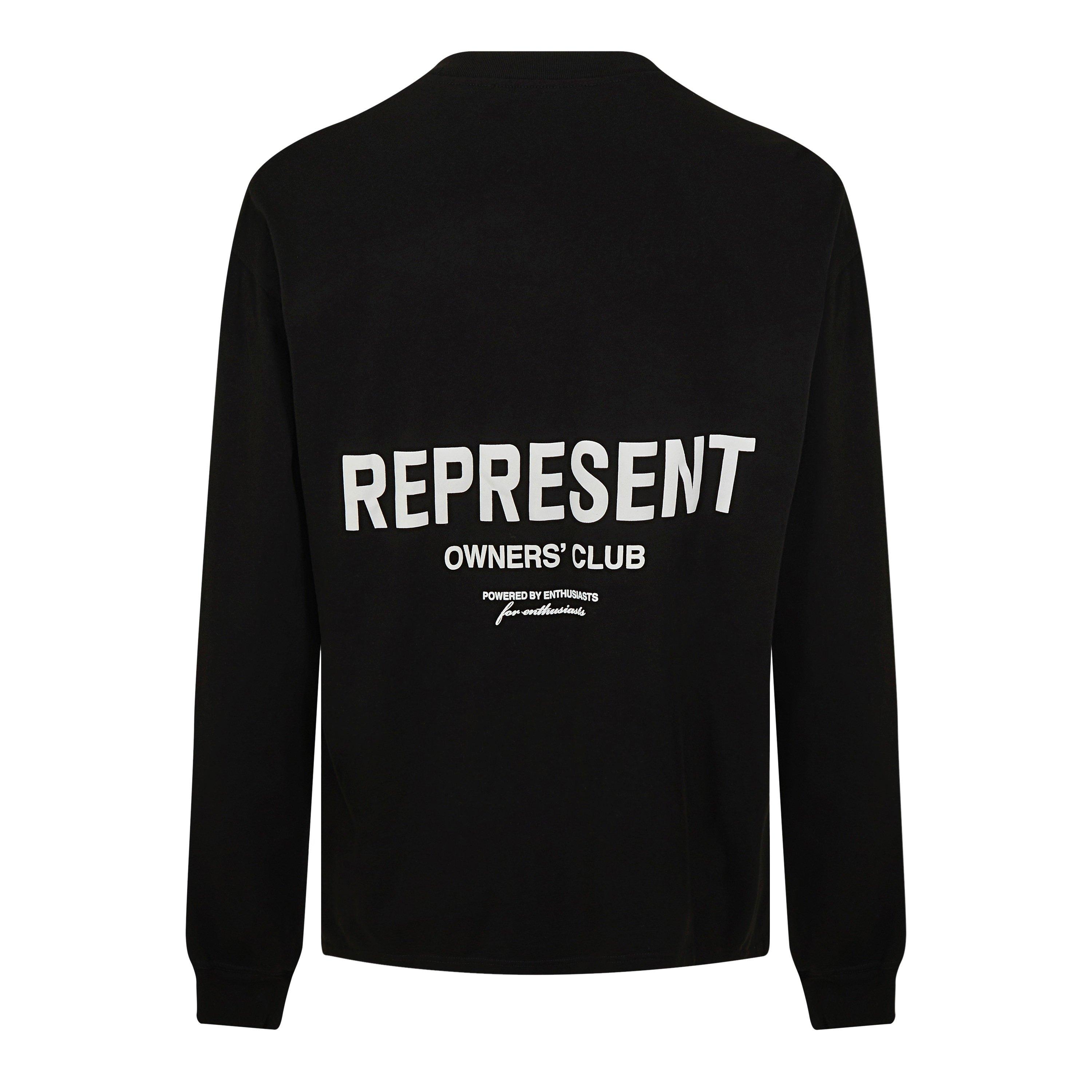 Black - Represent - Men's Owners Club L/S T-Shirt, Exclusive Branding - 2