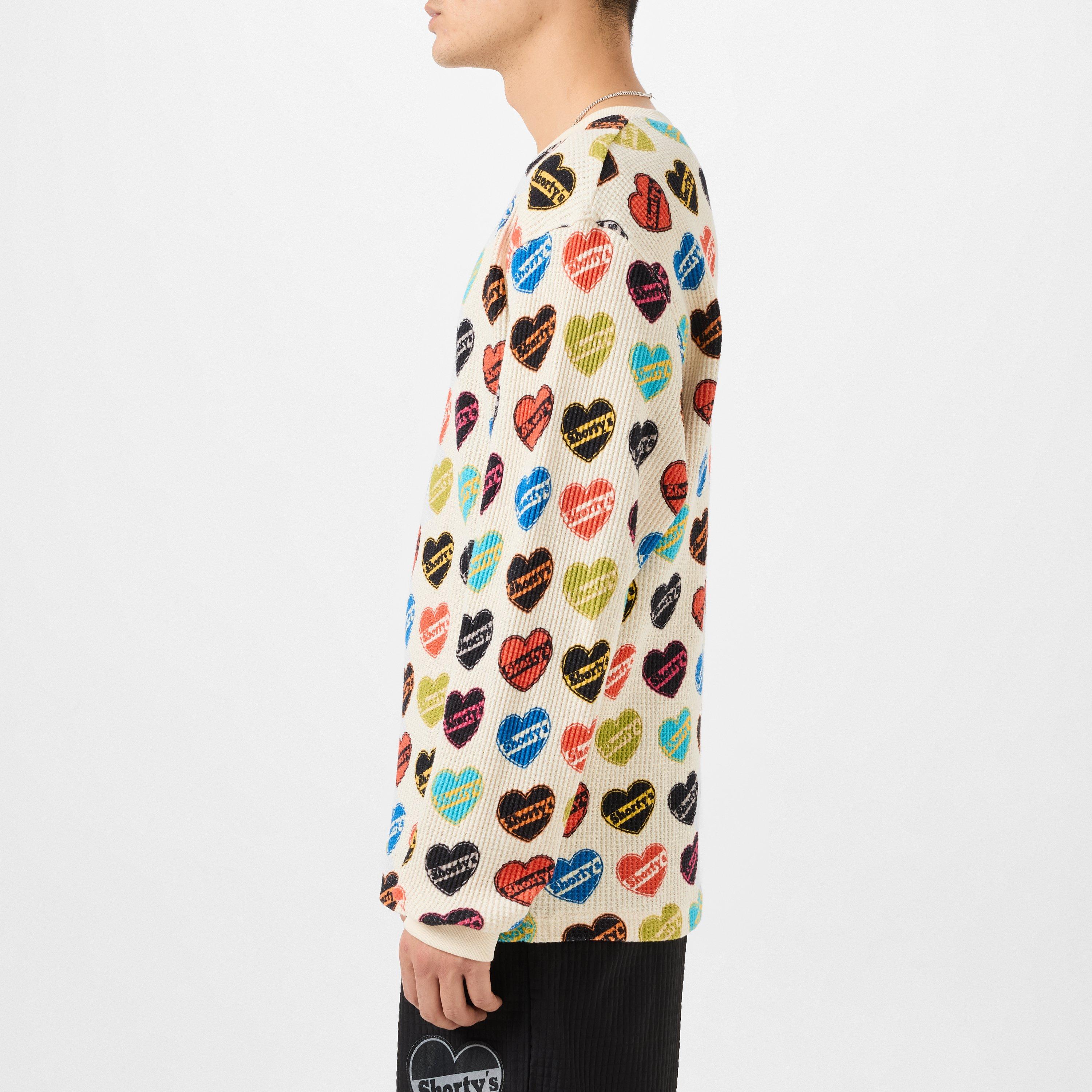 Natural - Pleasures - Heart Thermal Long Sleeve Top - 2