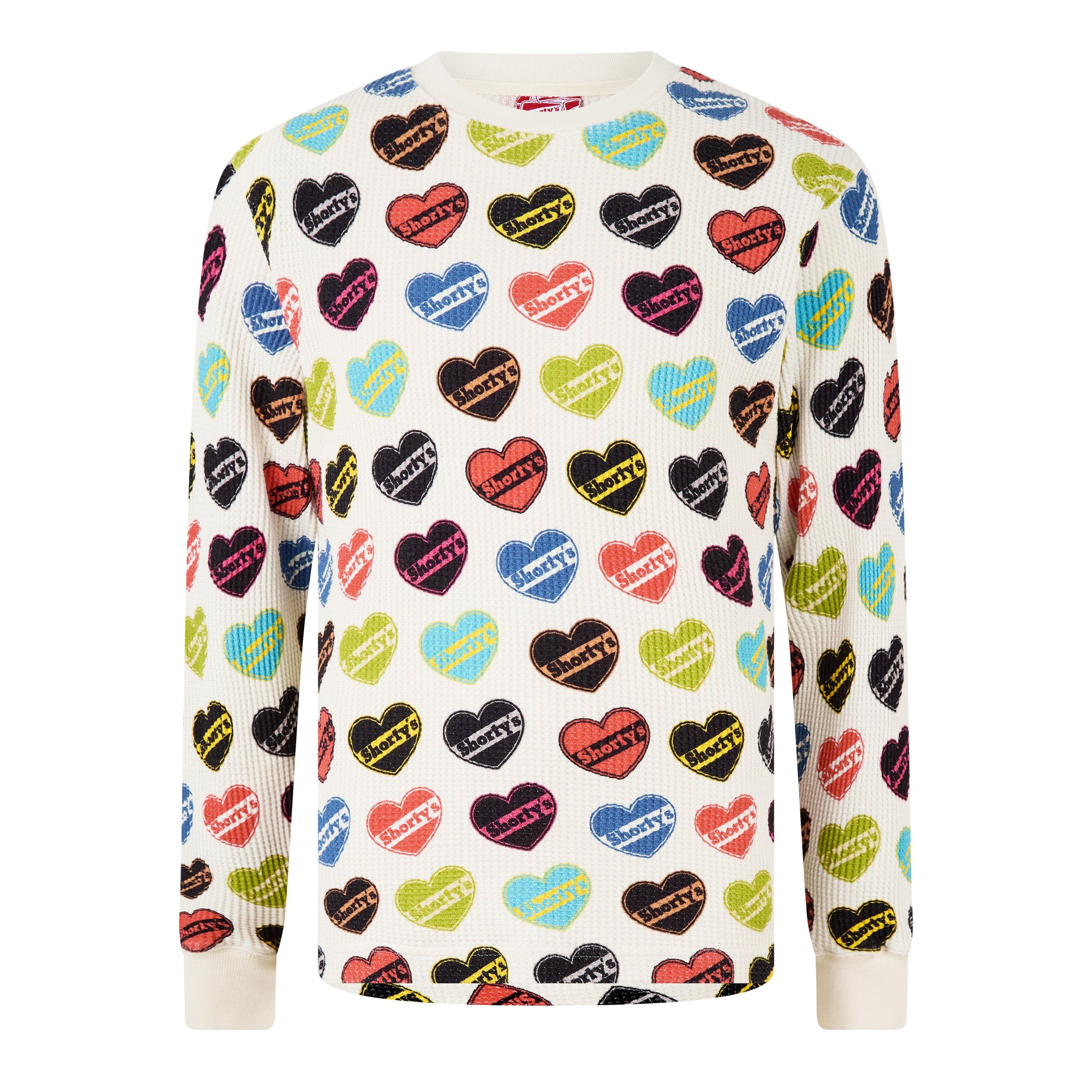 Natural - Pleasures - Heart Thermal Long Sleeve Top - 5