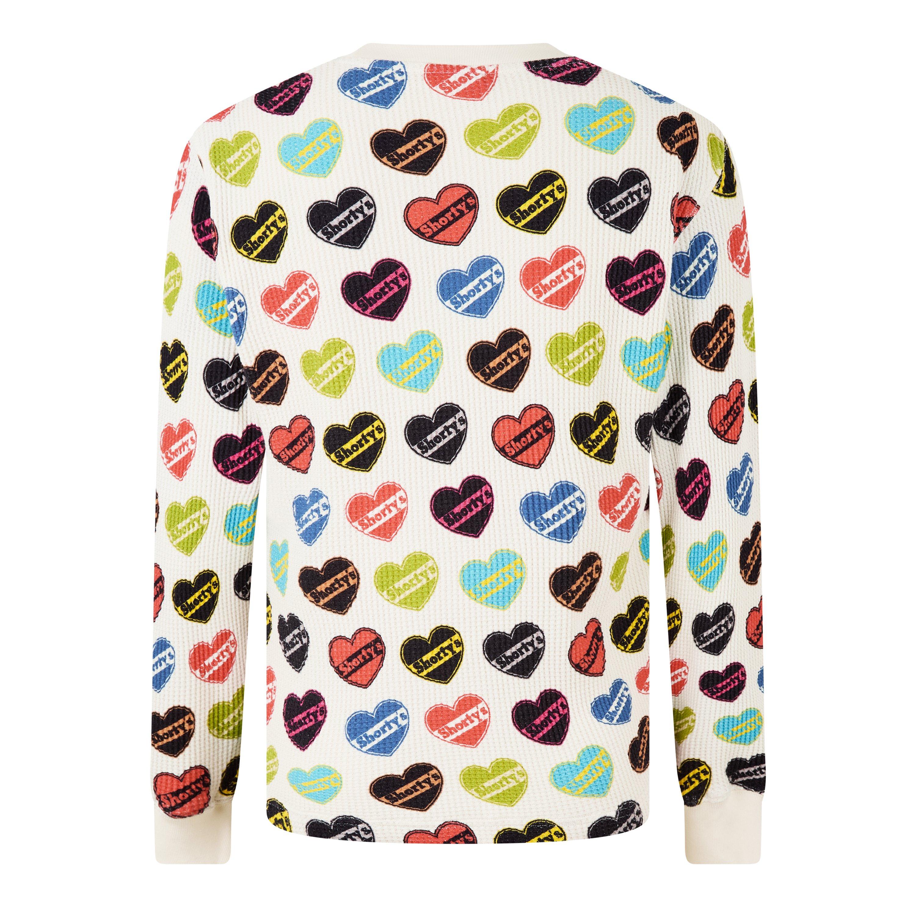 Natural - Pleasures - Heart Thermal Long Sleeve Top - 6